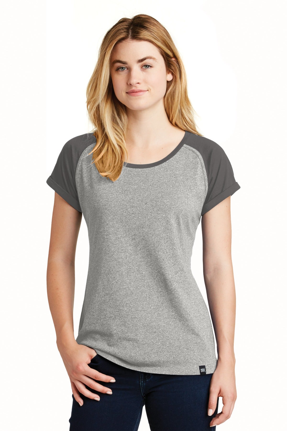This colorblock tee fuses unbelievable softness with heritag - Graphite/ Light Graphite Twist