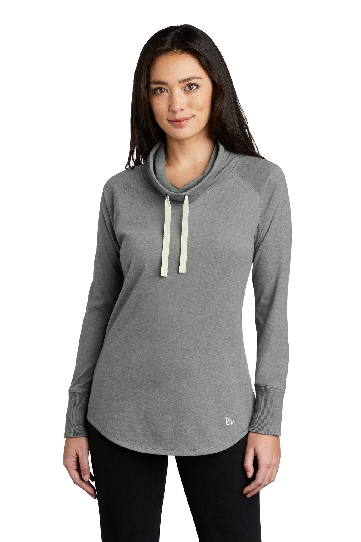 A longer tunic length a cowl neck and unbelievable softness  - Shadow Grey Heather