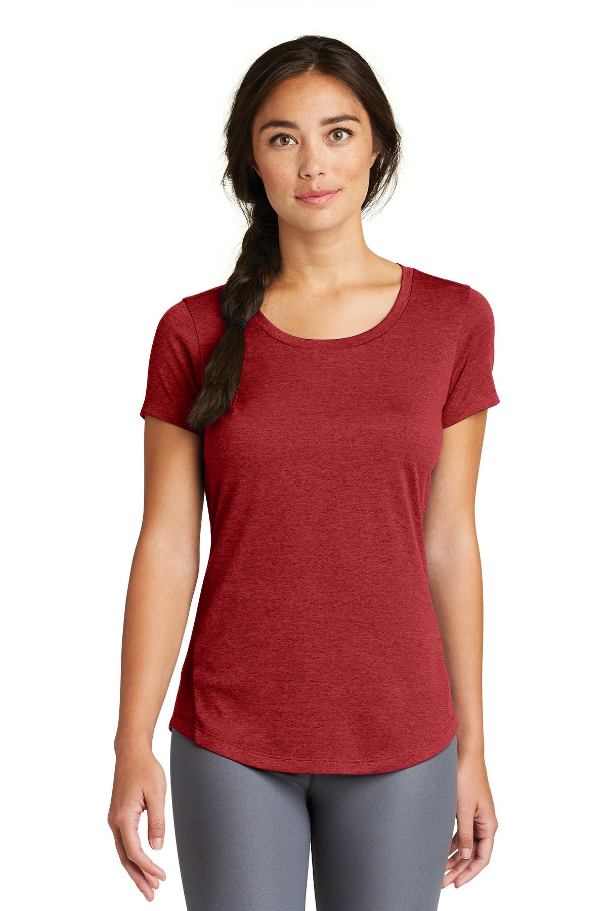 With sport-inspired good looks this tee beats moisture with  - Crimson