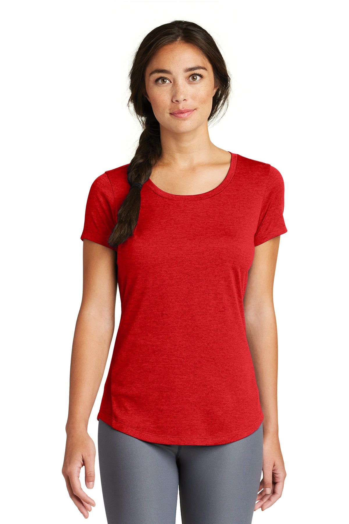 With sport-inspired good looks this tee beats moisture with  - Scarlet