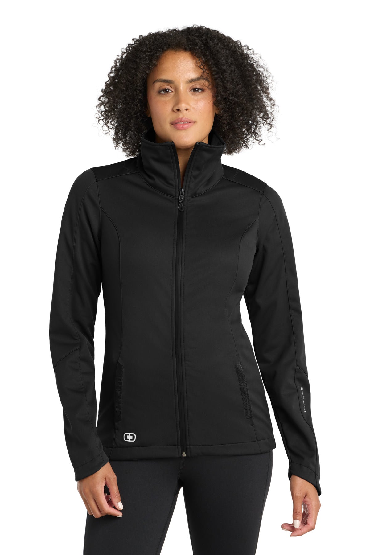 WATER-RESISTANTWIND-RESISTANTSTRETCHTONAL EMBOSSED O PATTERN - Blacktop