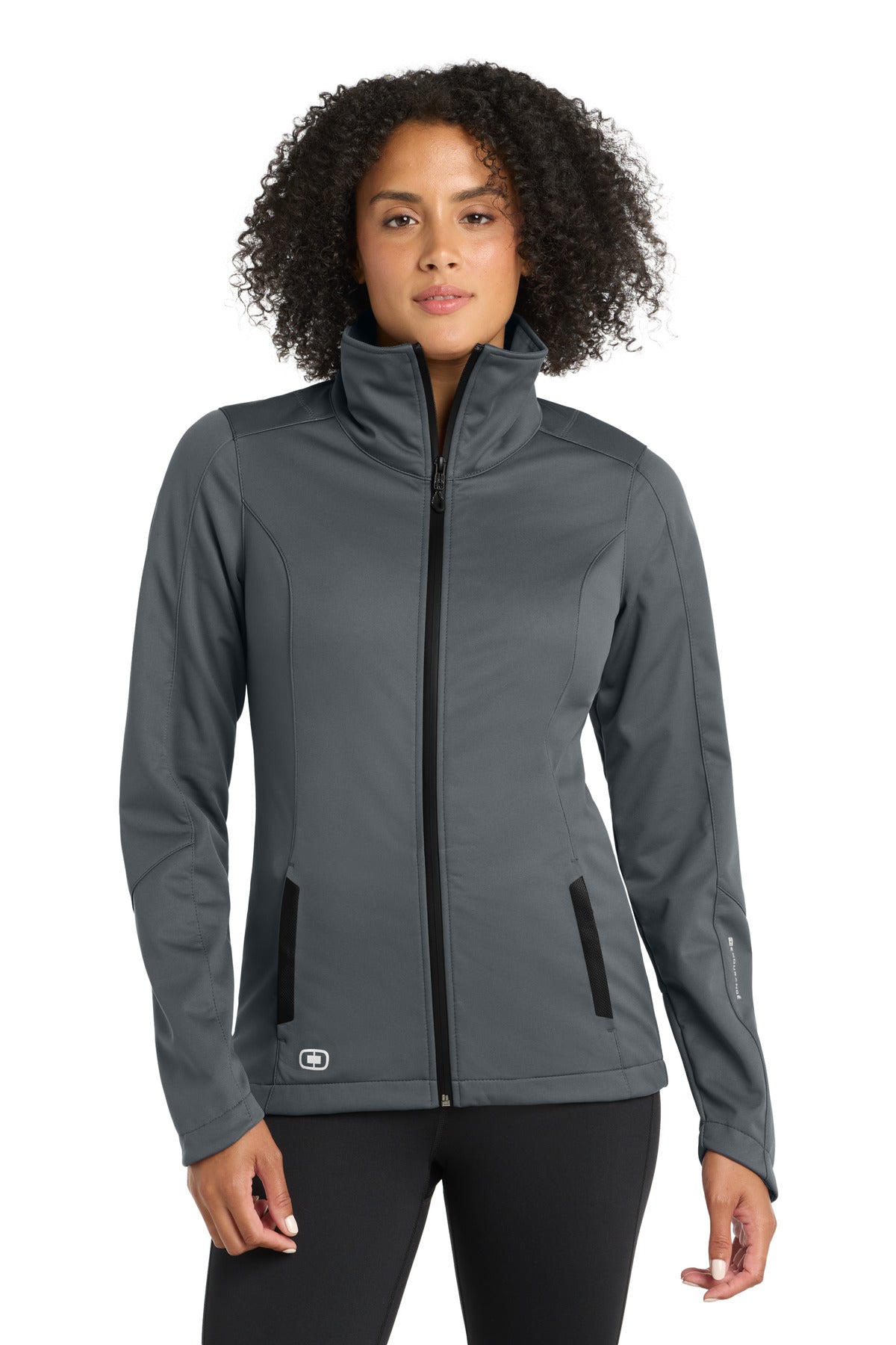 WATER-RESISTANTWIND-RESISTANTSTRETCHTONAL EMBOSSED O PATTERN - Gear Grey