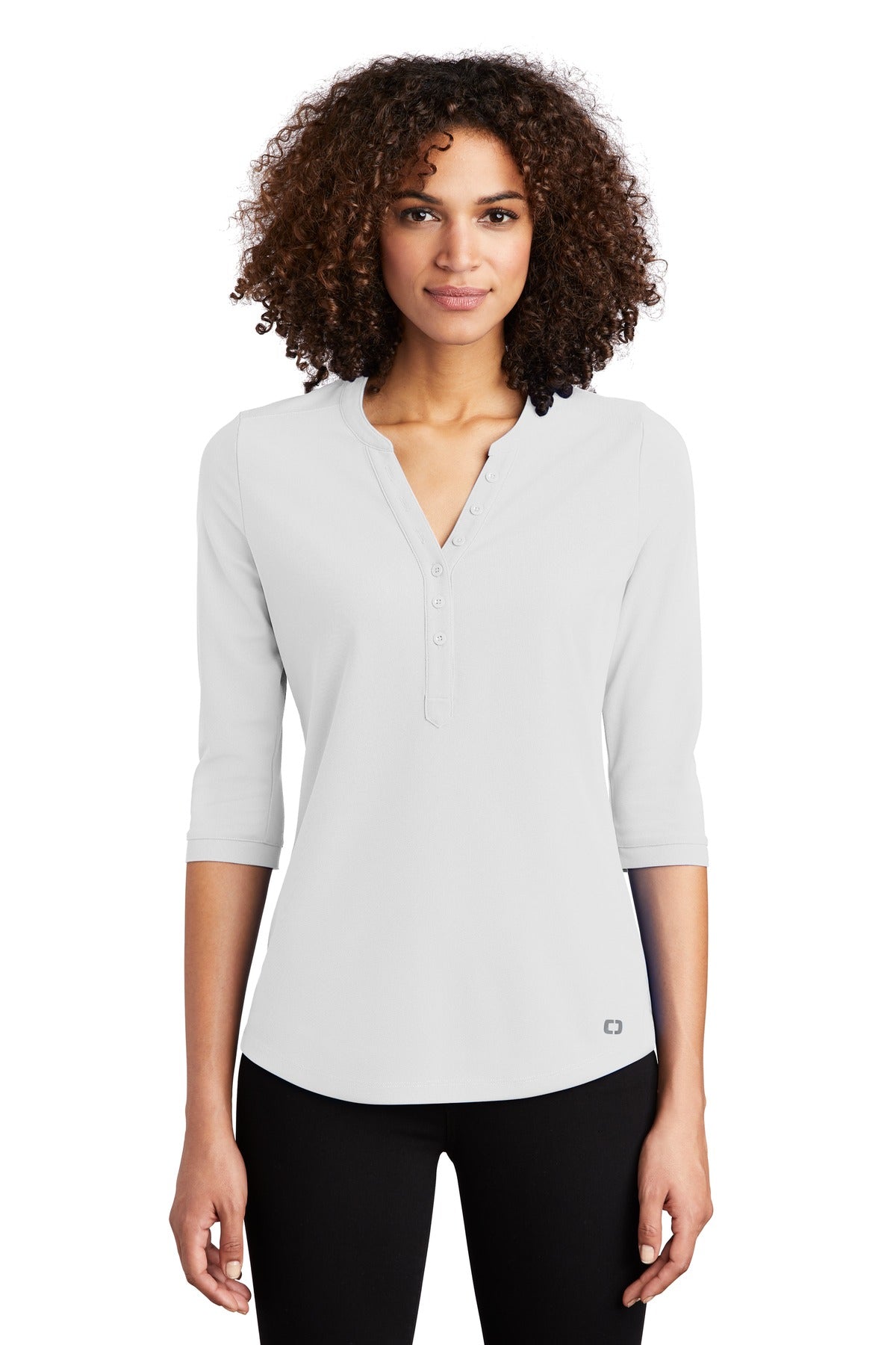 This henley has a smart modern look with OGIO attitude. 5-ou - Bright White