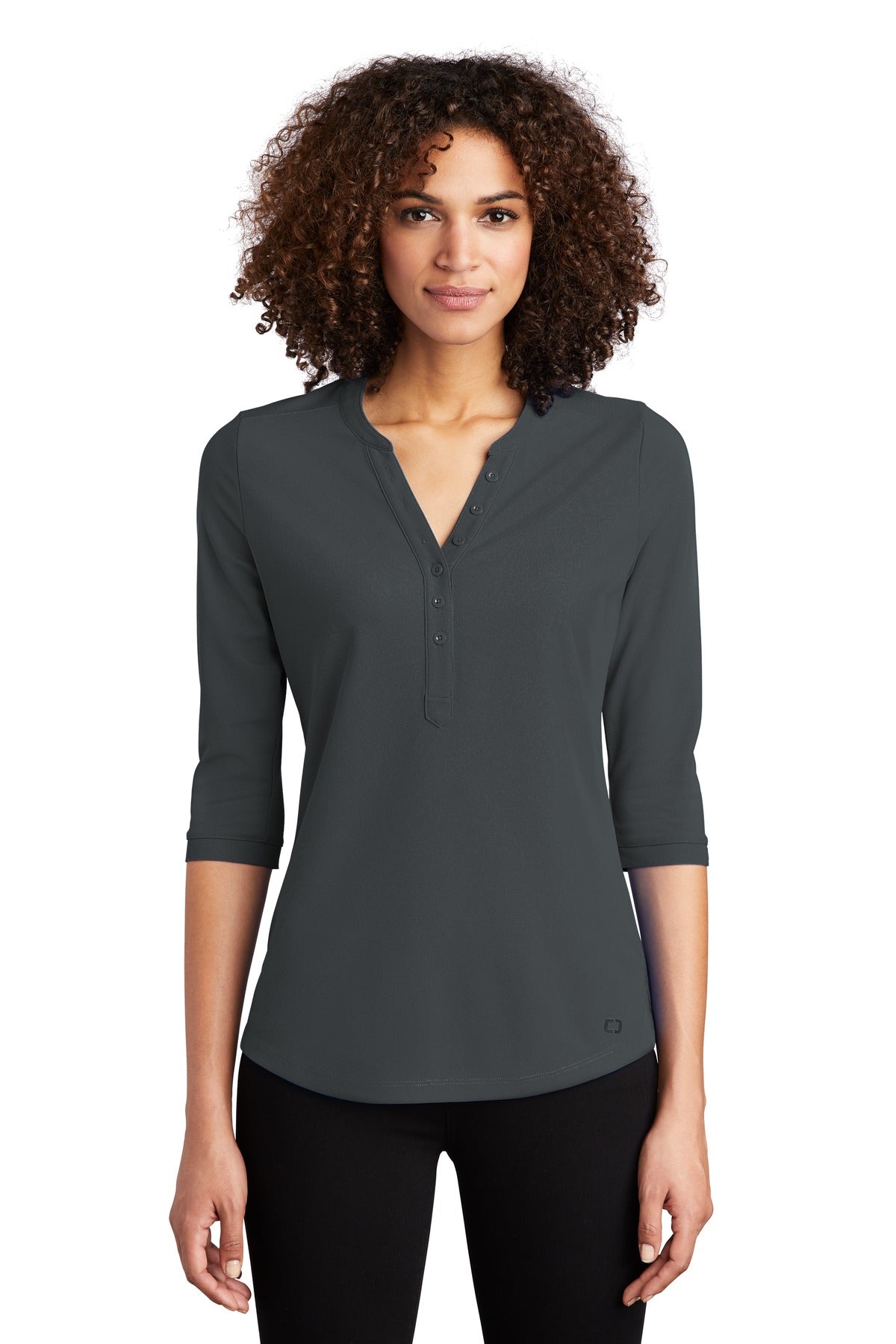 This henley has a smart modern look with OGIO attitude. 5-ou - Diesel Grey