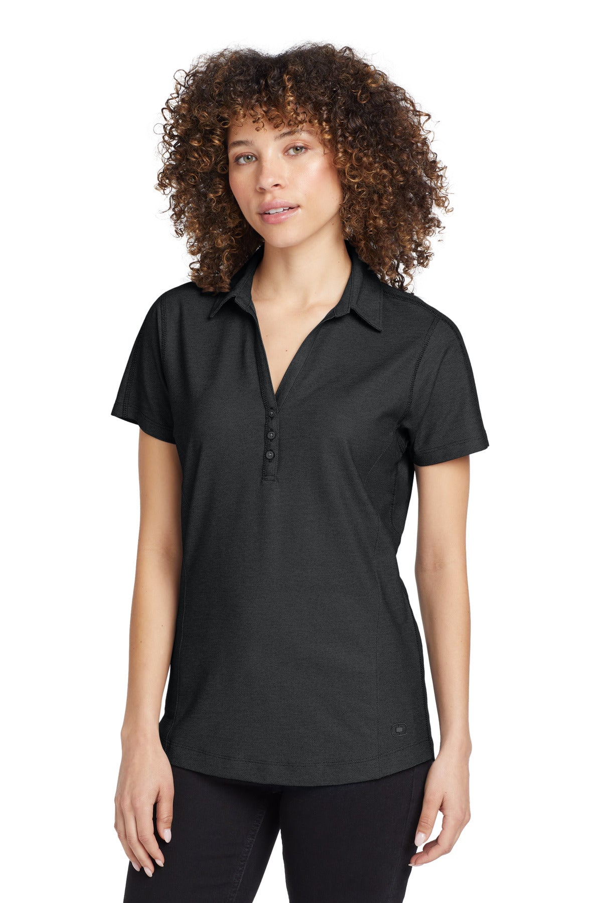 Ultra soft yet built for performance this two-tone polo feat - Blacktop