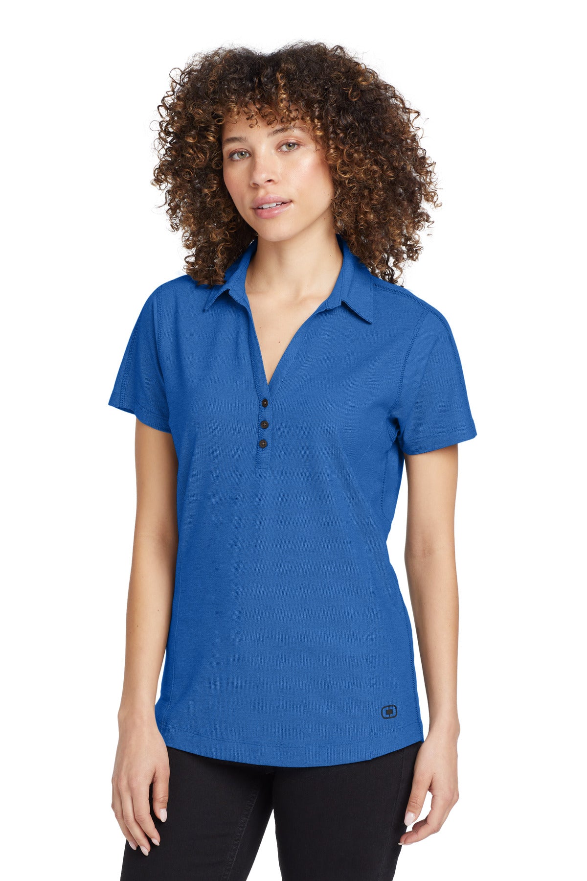 Ultra soft yet built for performance this two-tone polo feat - Electric Blue