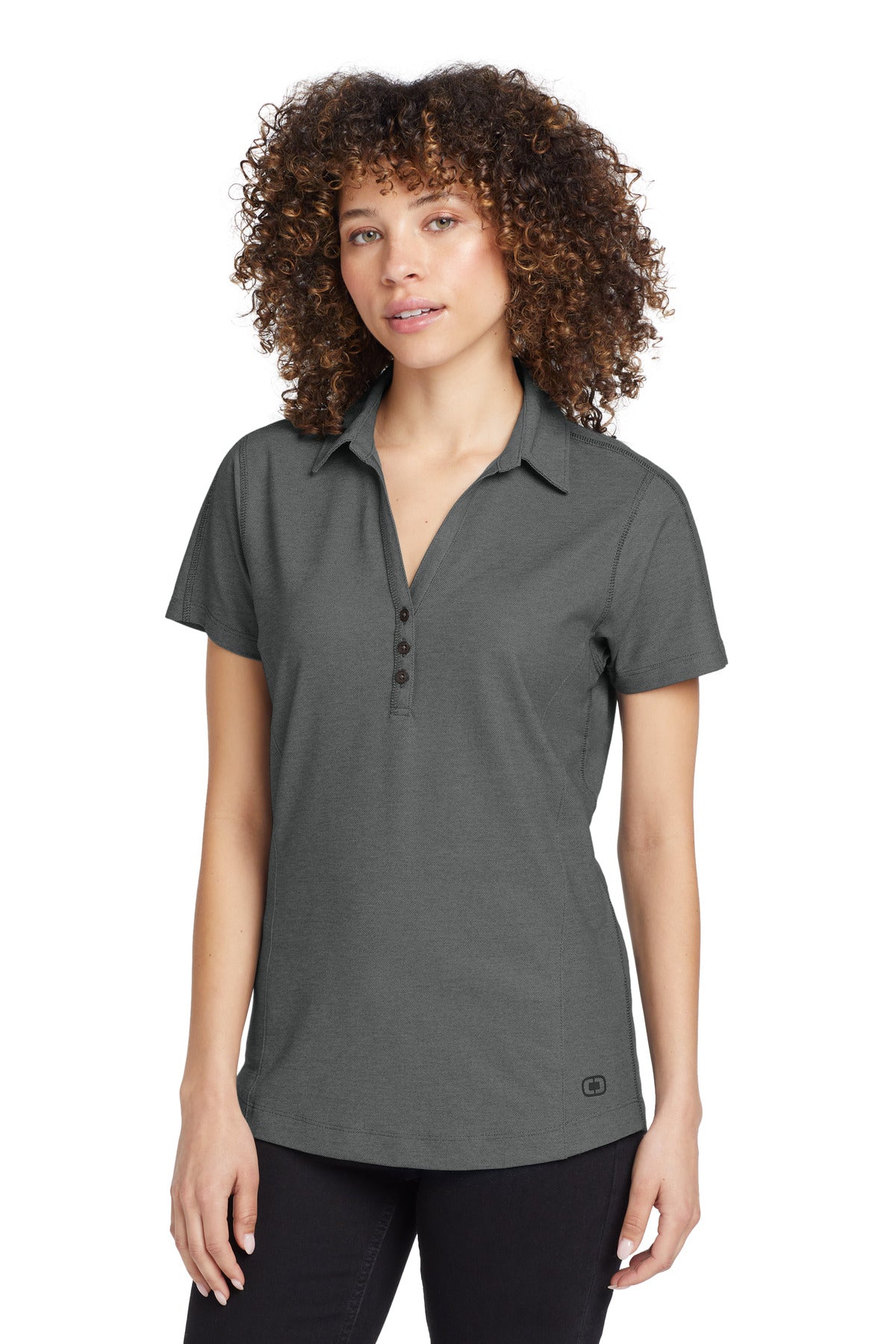 Ultra soft yet built for performance this two-tone polo feat - Petrol Grey