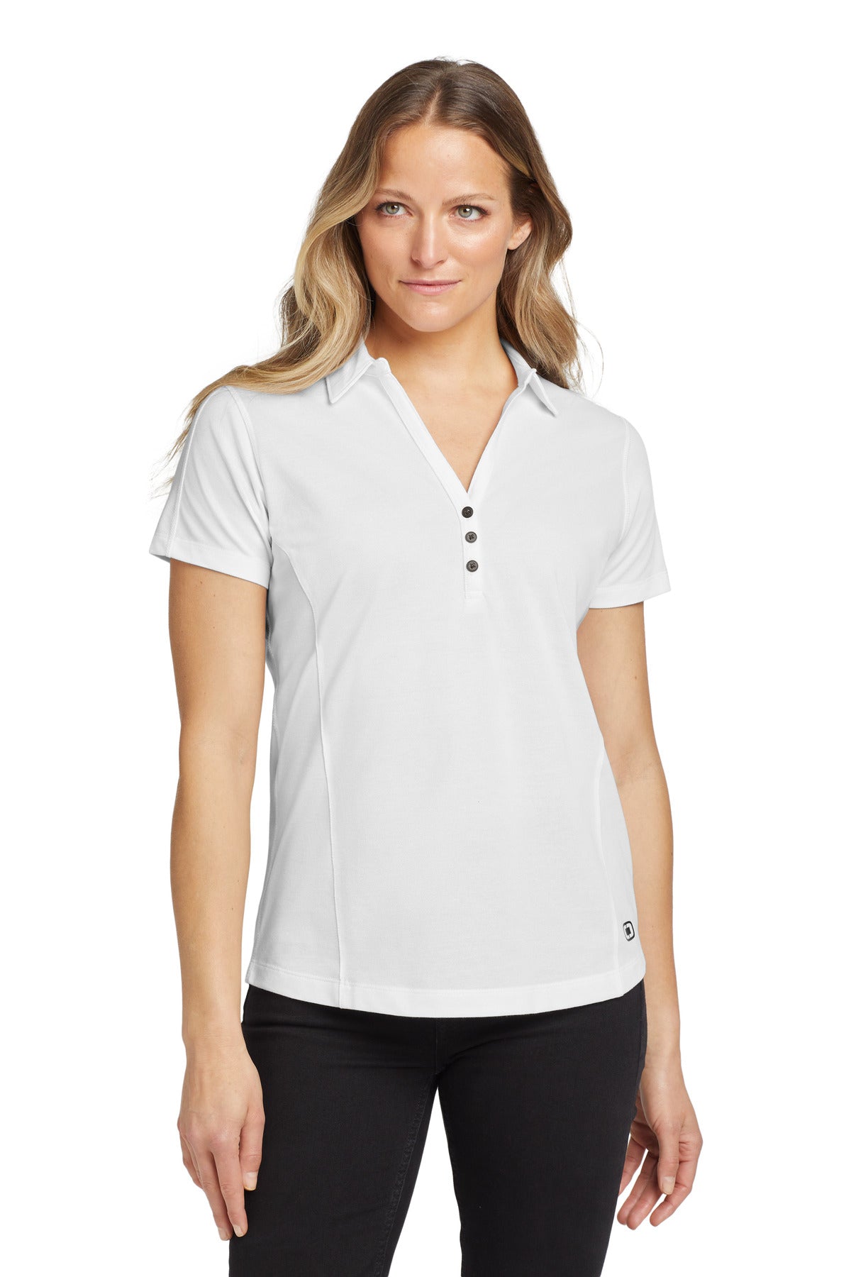 Ultra soft yet built for performance this two-tone polo feat - White