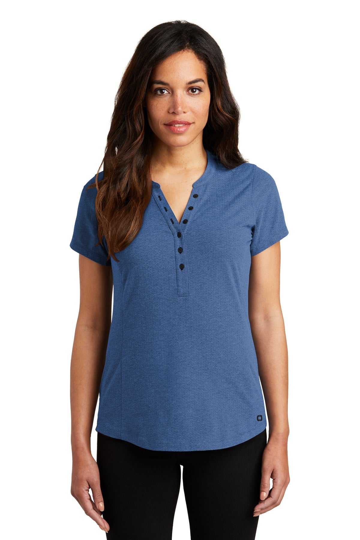 Designed for dynamic impact this henley looks and feels like - Blue Heather