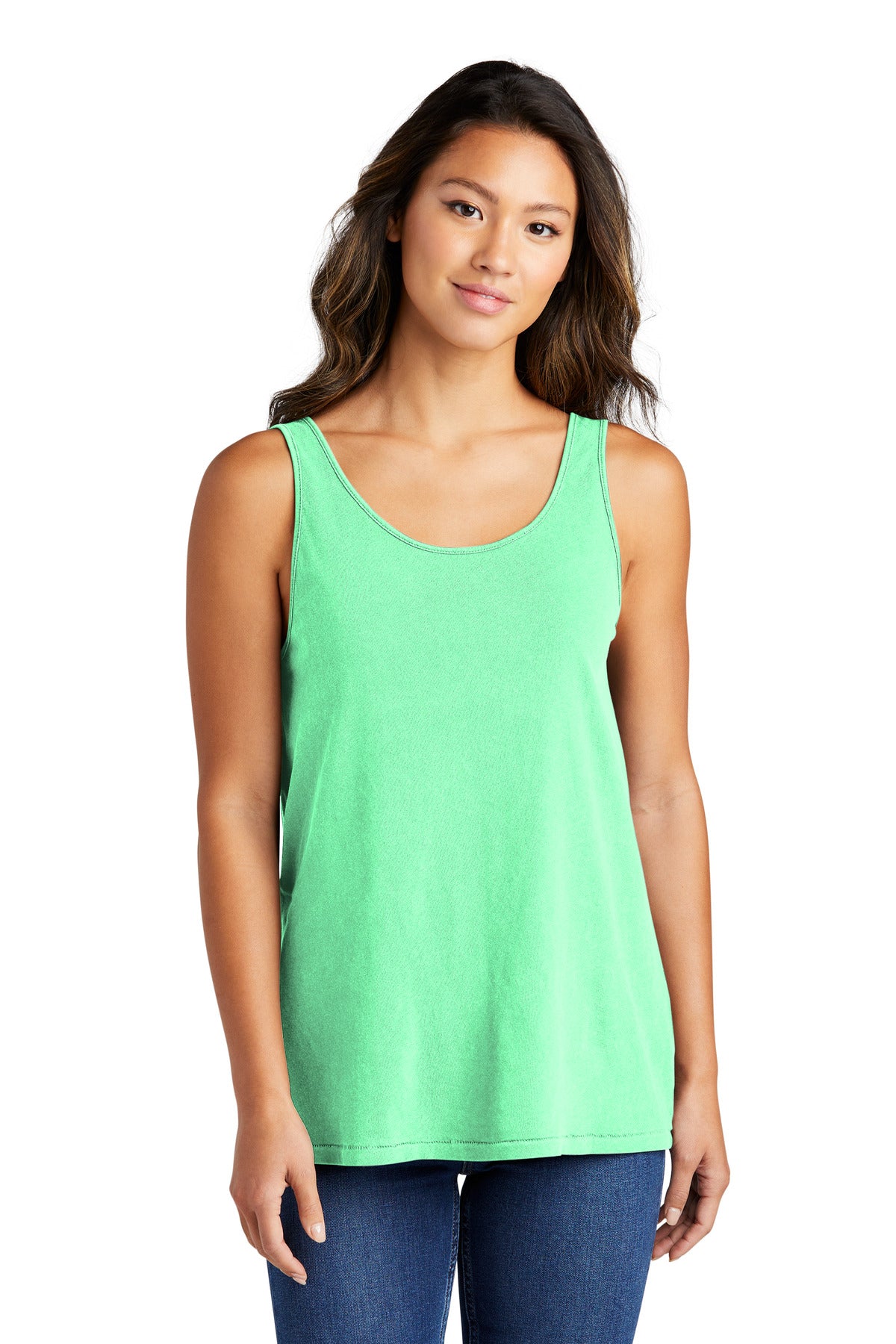 A tank with a vintage look-thanks to our specially garment d - Jadeite