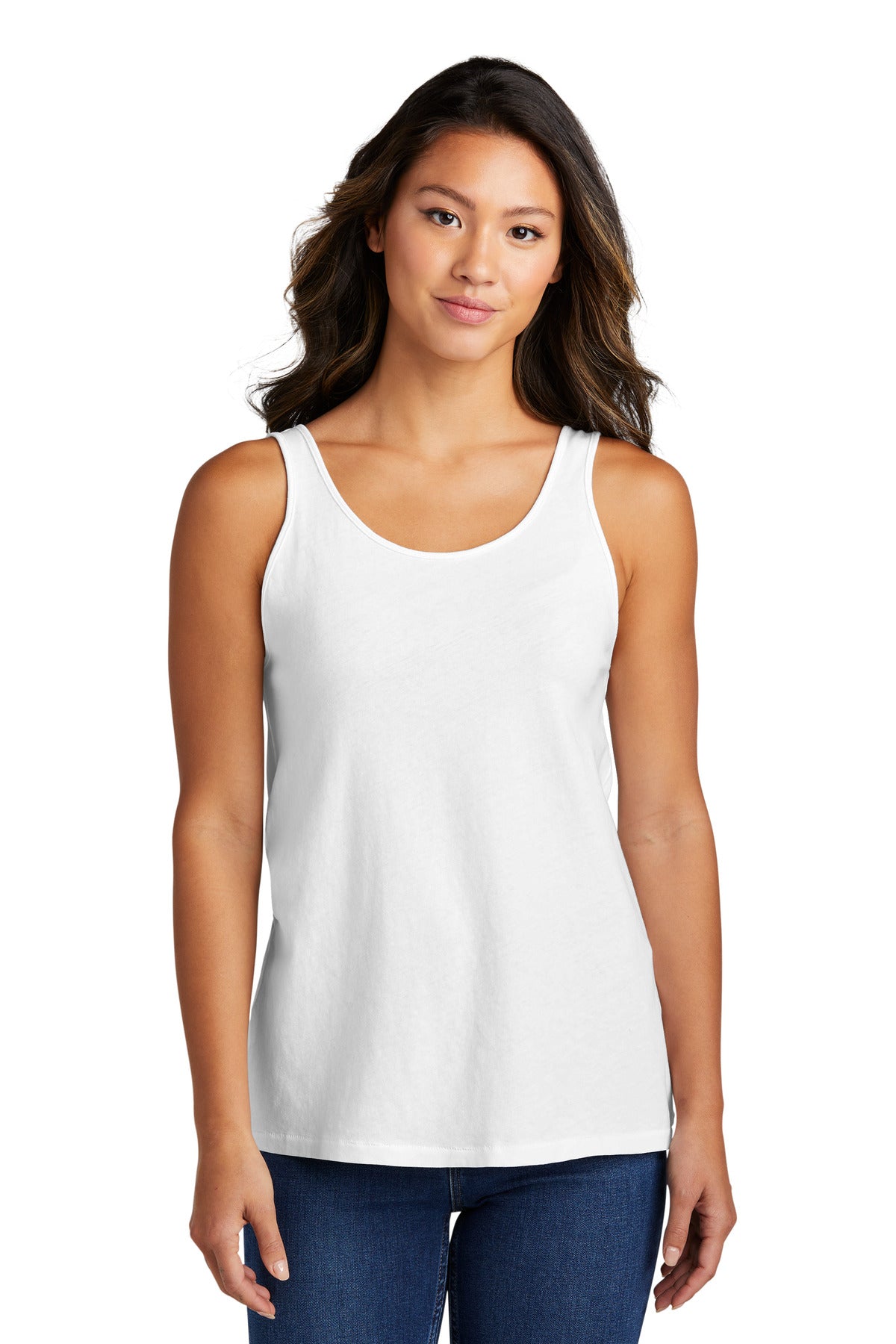 A tank with a vintage look-thanks to our specially garment d - White
