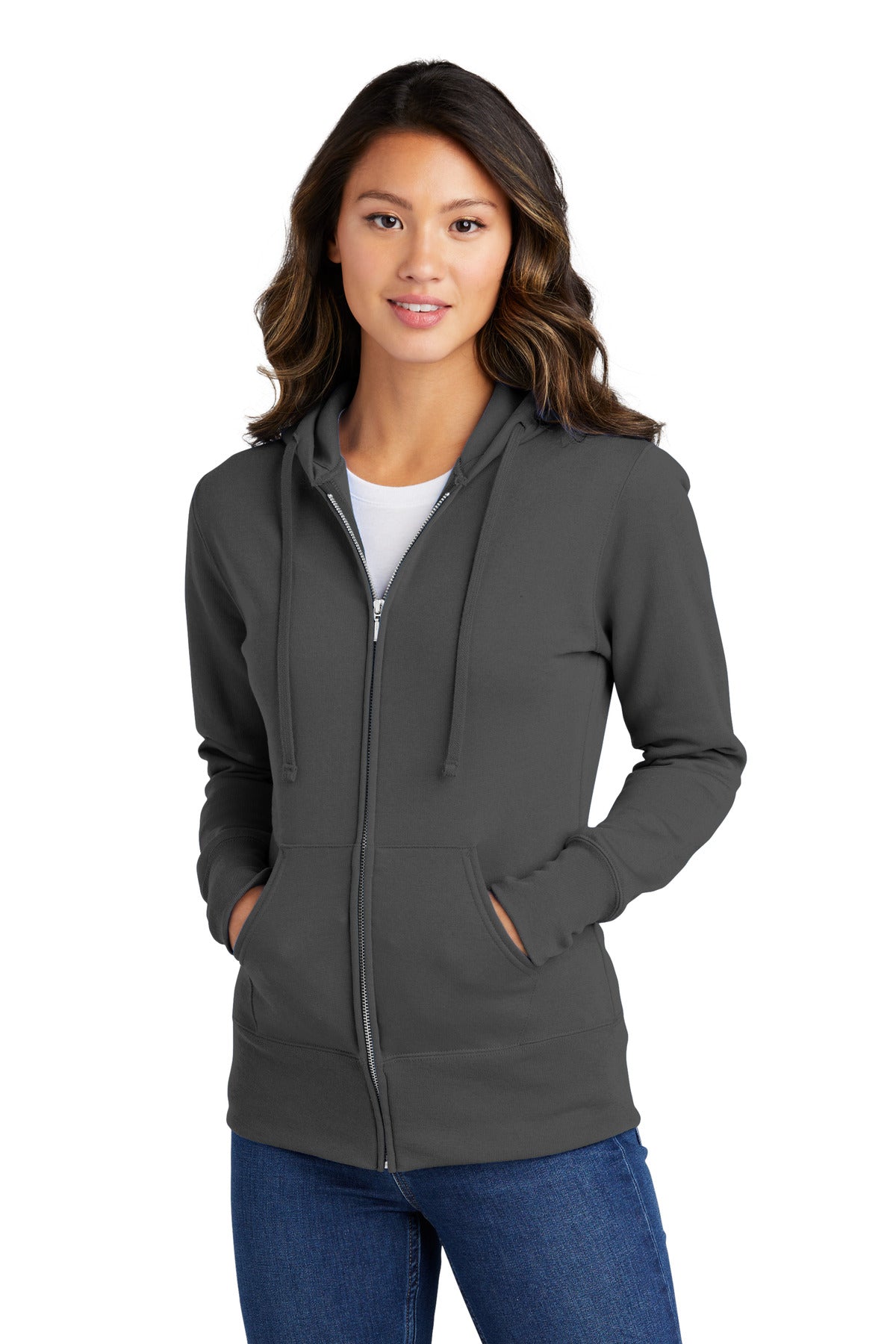 Cozy sweats in our core weight.7.8-ounce 50/50 cotton/poly f - Charcoal