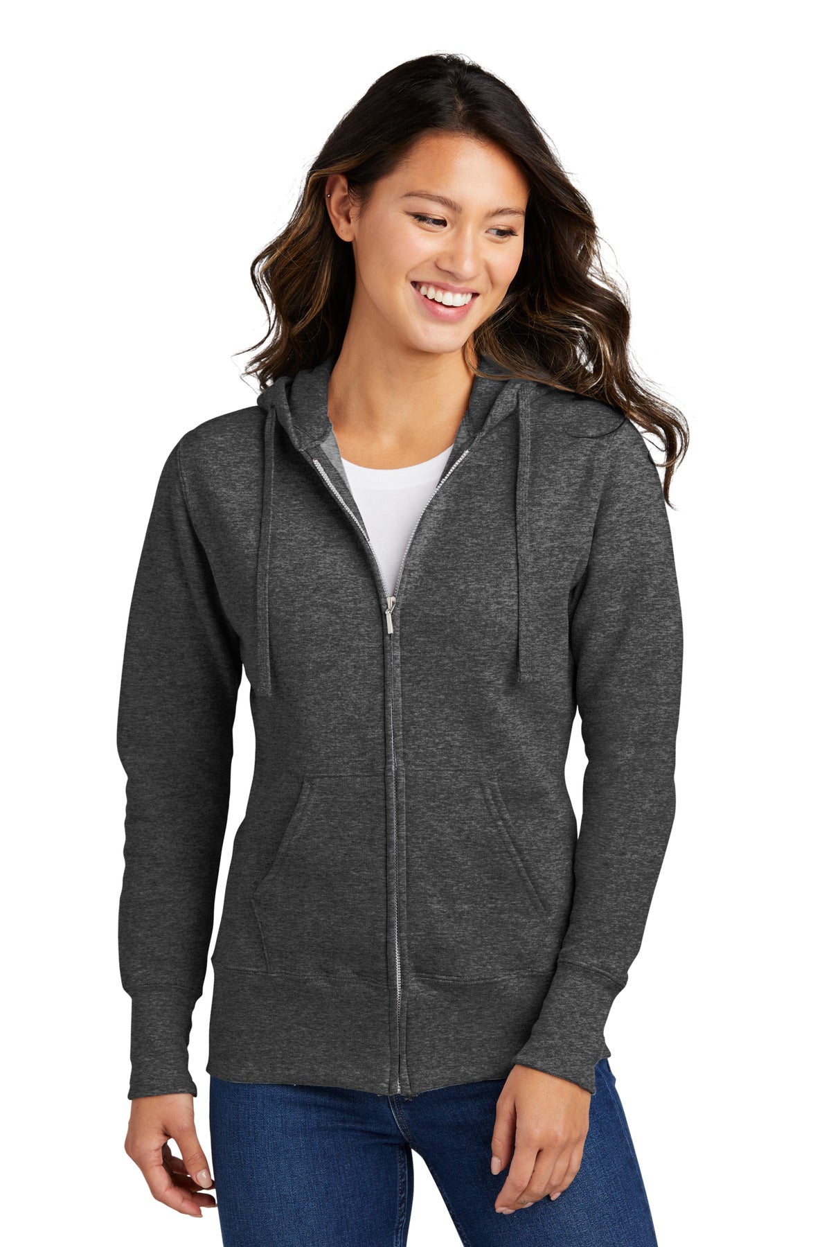 Cozy sweats in our core weight.7.8-ounce 50/50 cotton/poly f - Dark Heather Grey