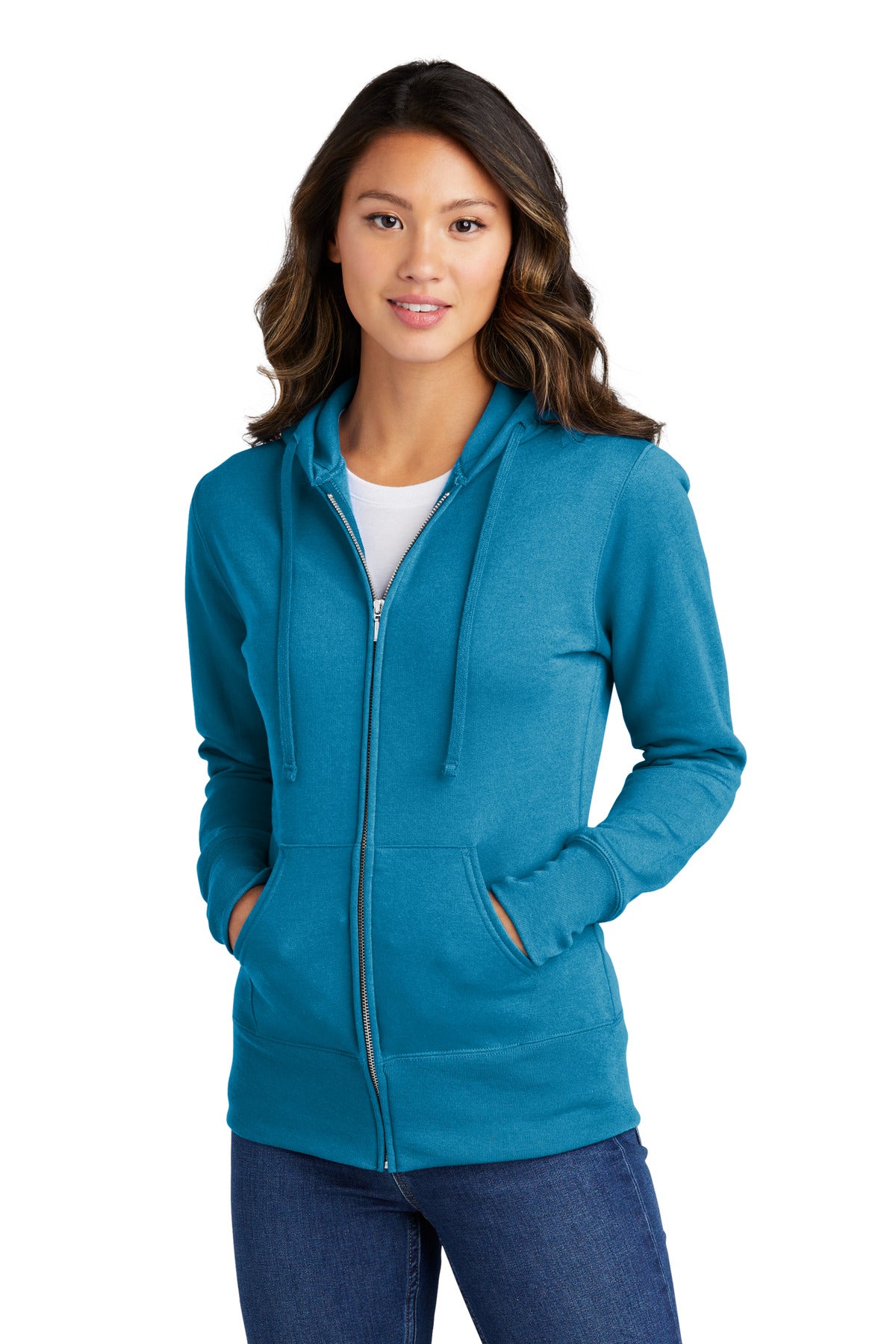 Cozy sweats in our core weight.7.8-ounce 50/50 cotton/poly f - Neon Blue