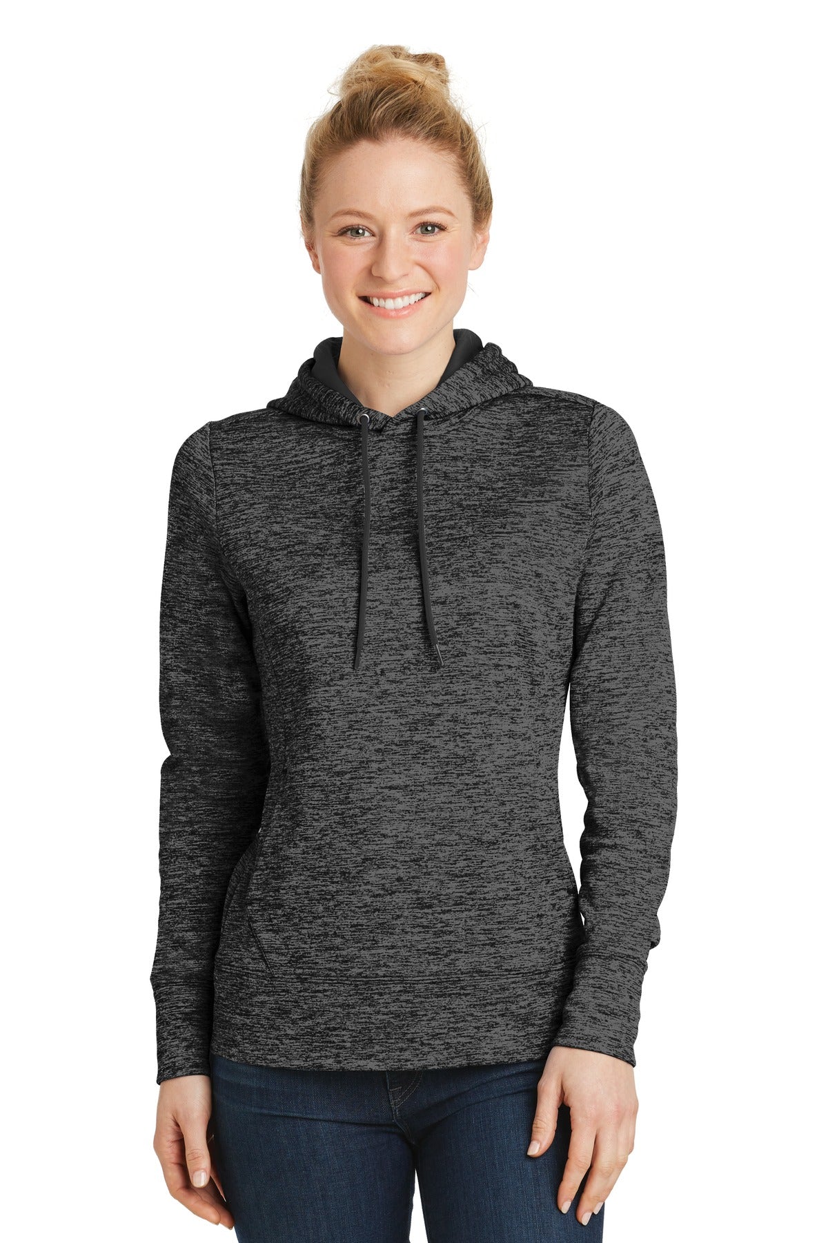 Stay charged in this moisture-wicking color-preserving fleec - Grey Black Electric