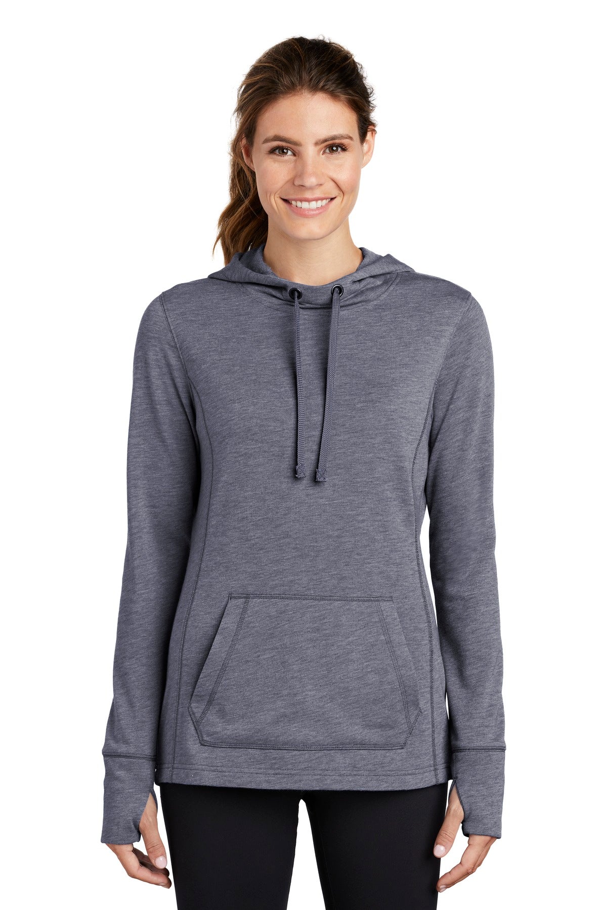 Amazing tri-blend softness color-locking PosiCharge technolo - True Navy Heather