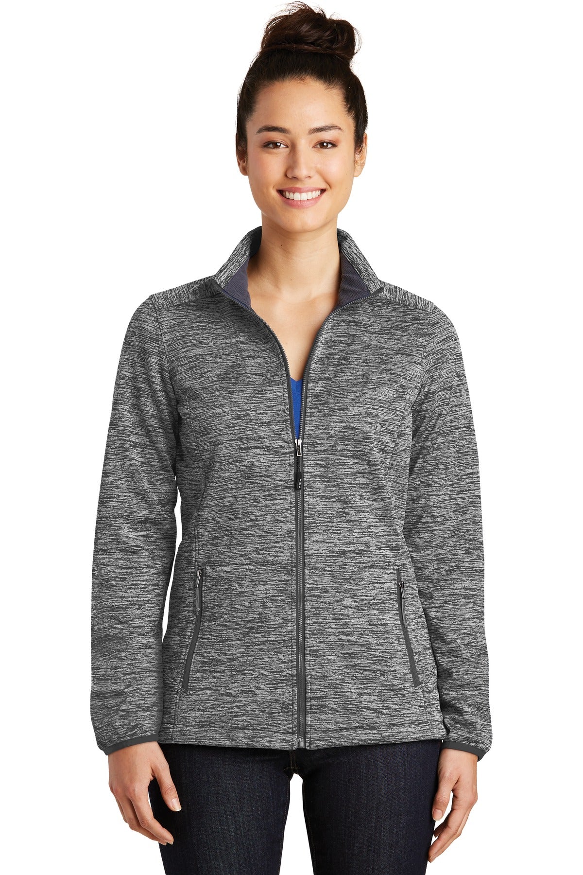 Our Electric Heather pattern adds an athletic look to this e - Black Electric