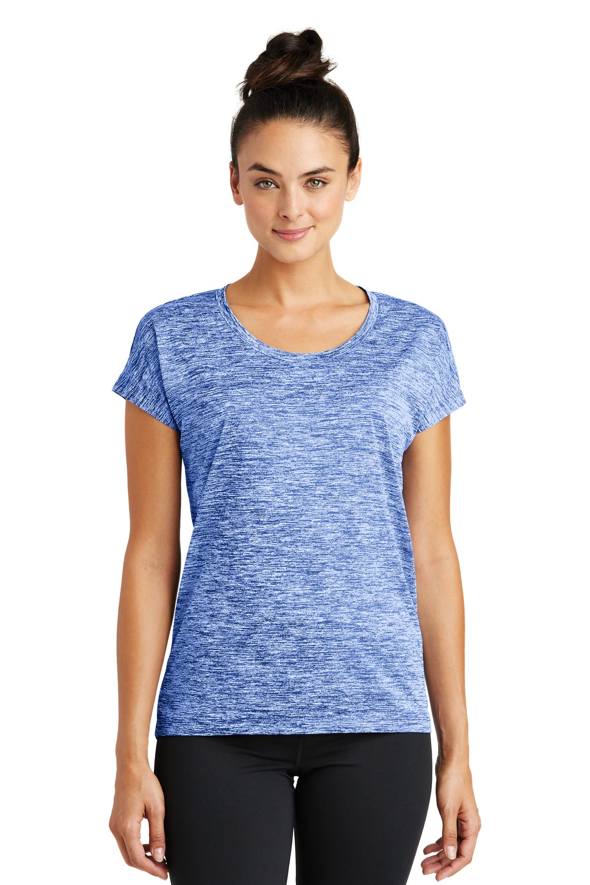 Our color-locking tee has a soft hand wicks moisture resists - True Royal Electric