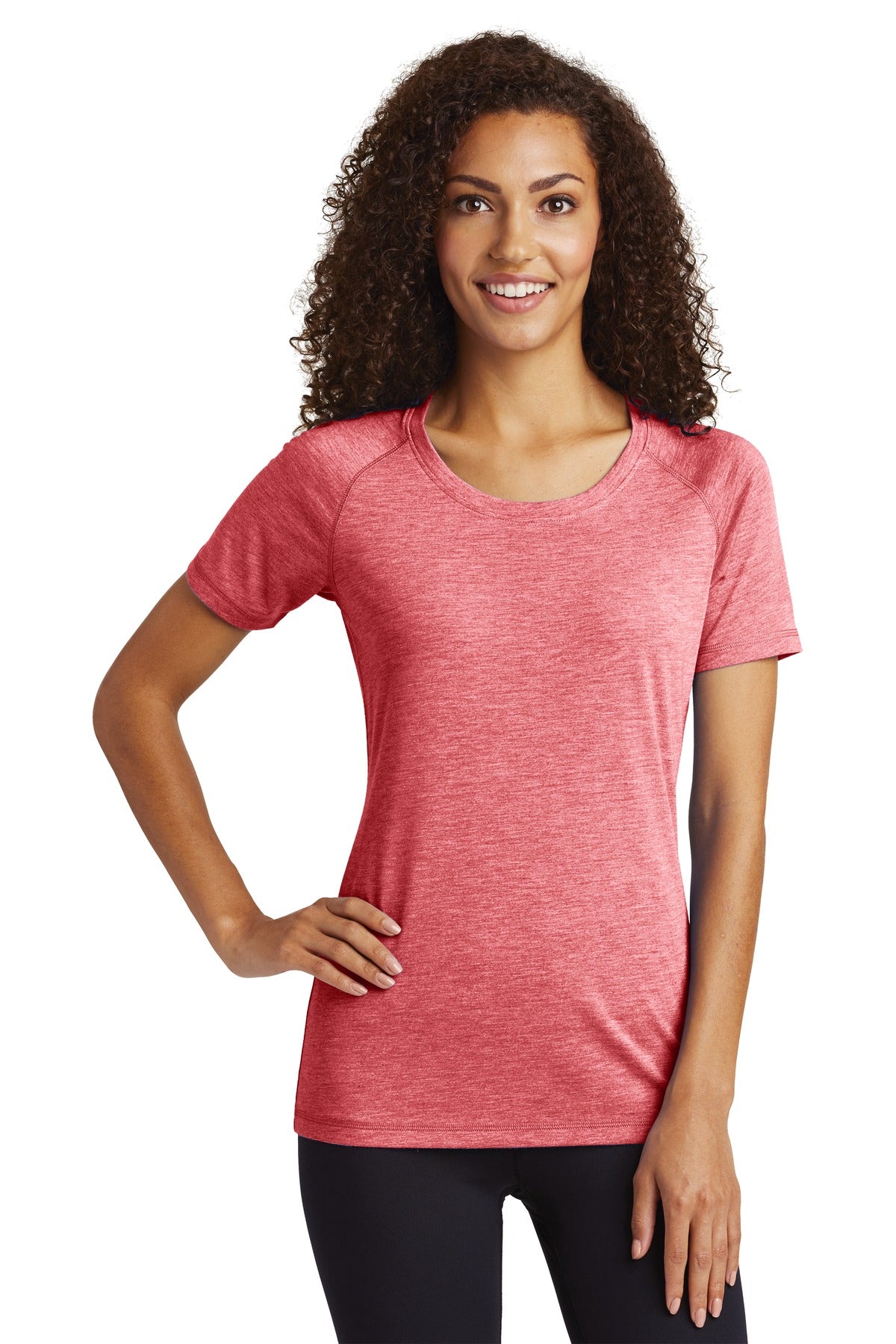 This ultracomfortable tee combines moisture-wicking performa - True Red Heather