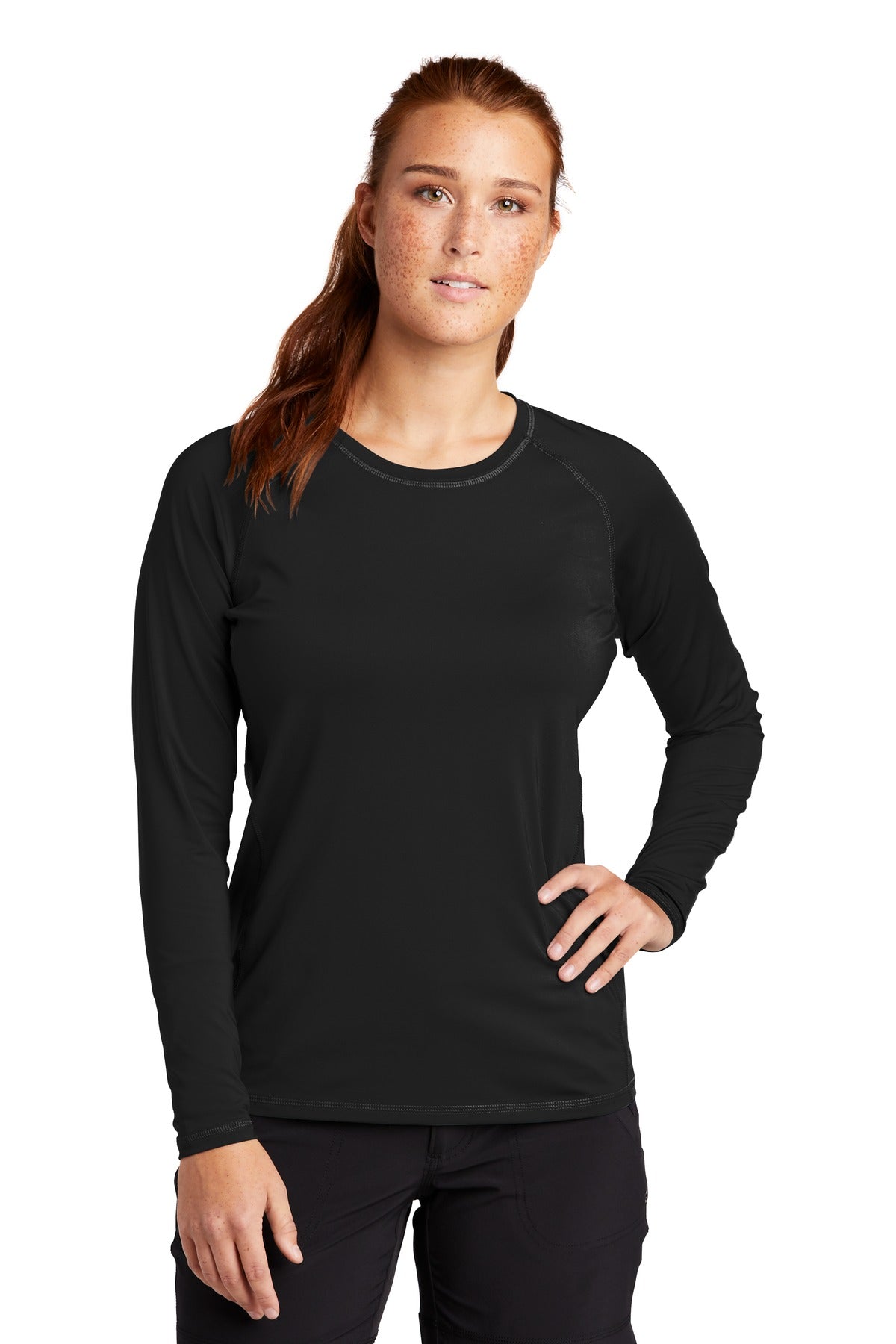 These tees stretch and move with you while youre swimming or - Black