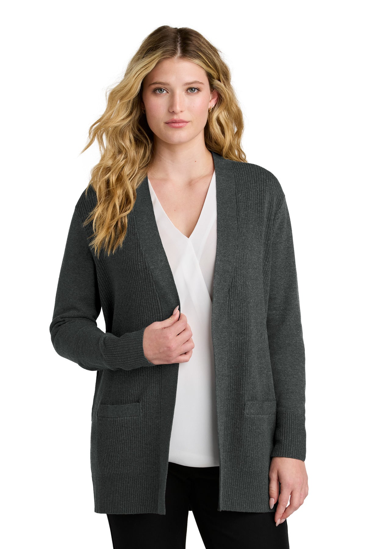 Port Authority® Women's Easy C-Charcoal Heather