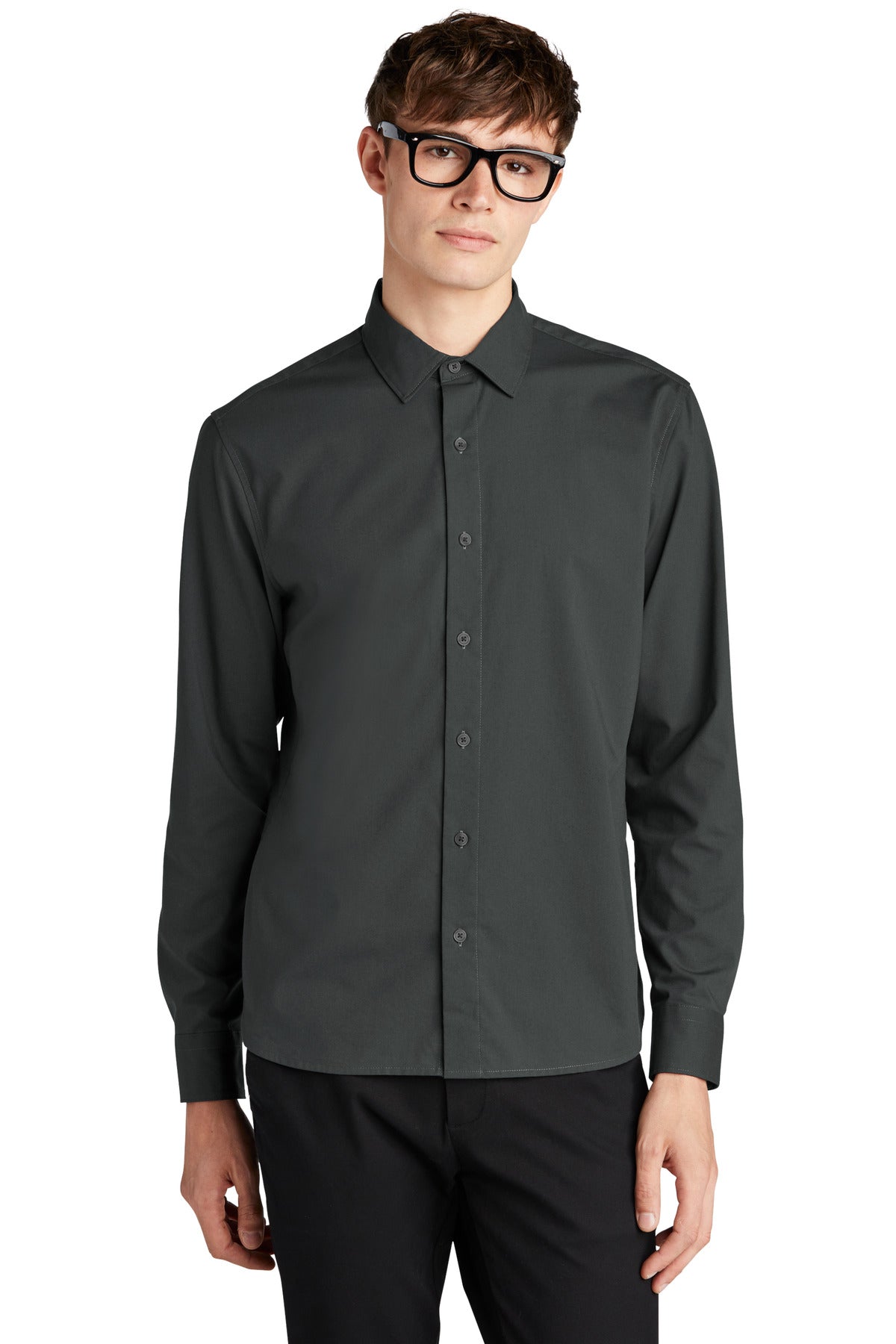 With smart tailoring and a modern fit this shirt will follow - Anchor Grey