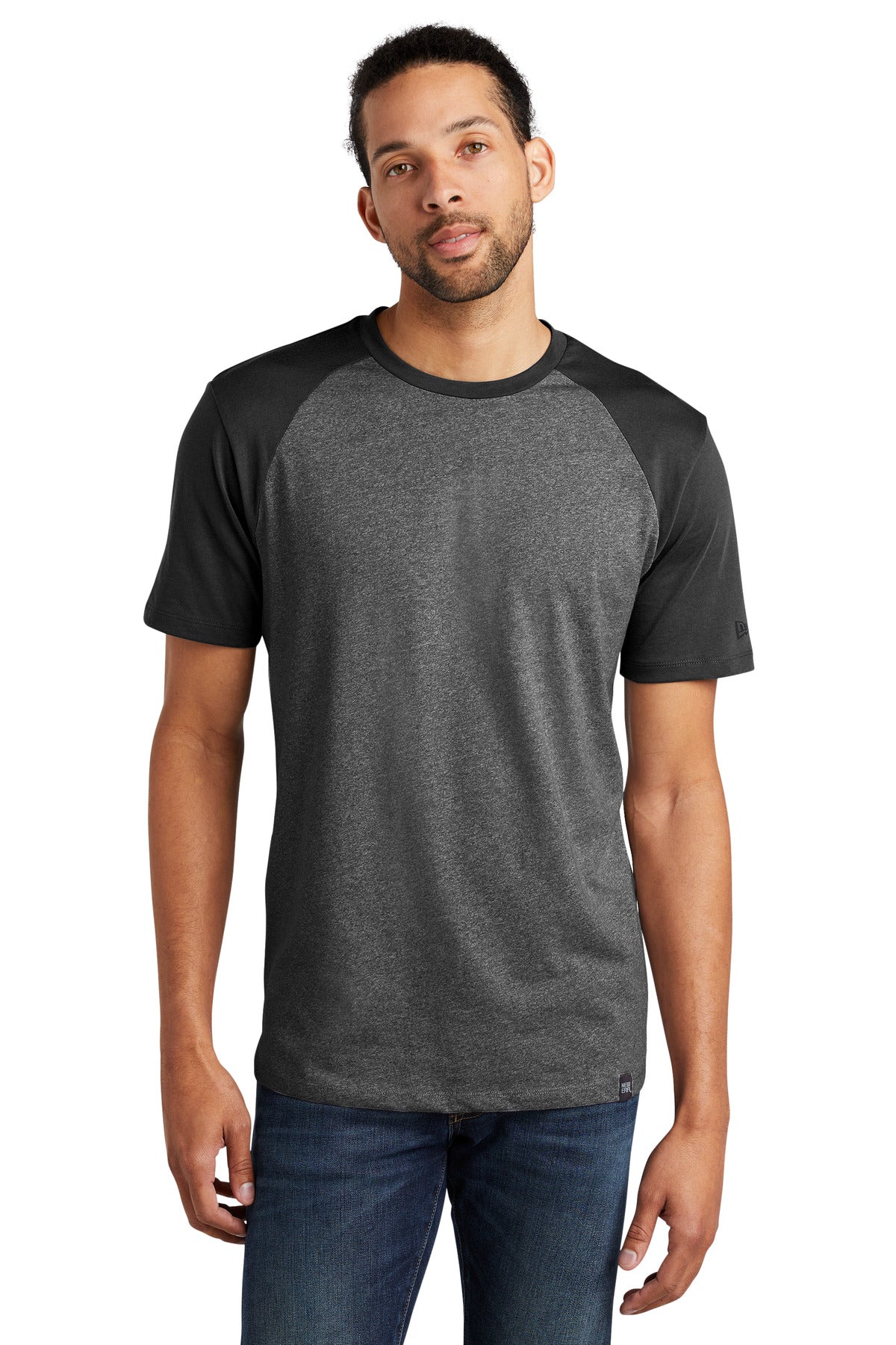 This colorblock tee fuses unbelievable softness with heritag - Black/ Black Twist