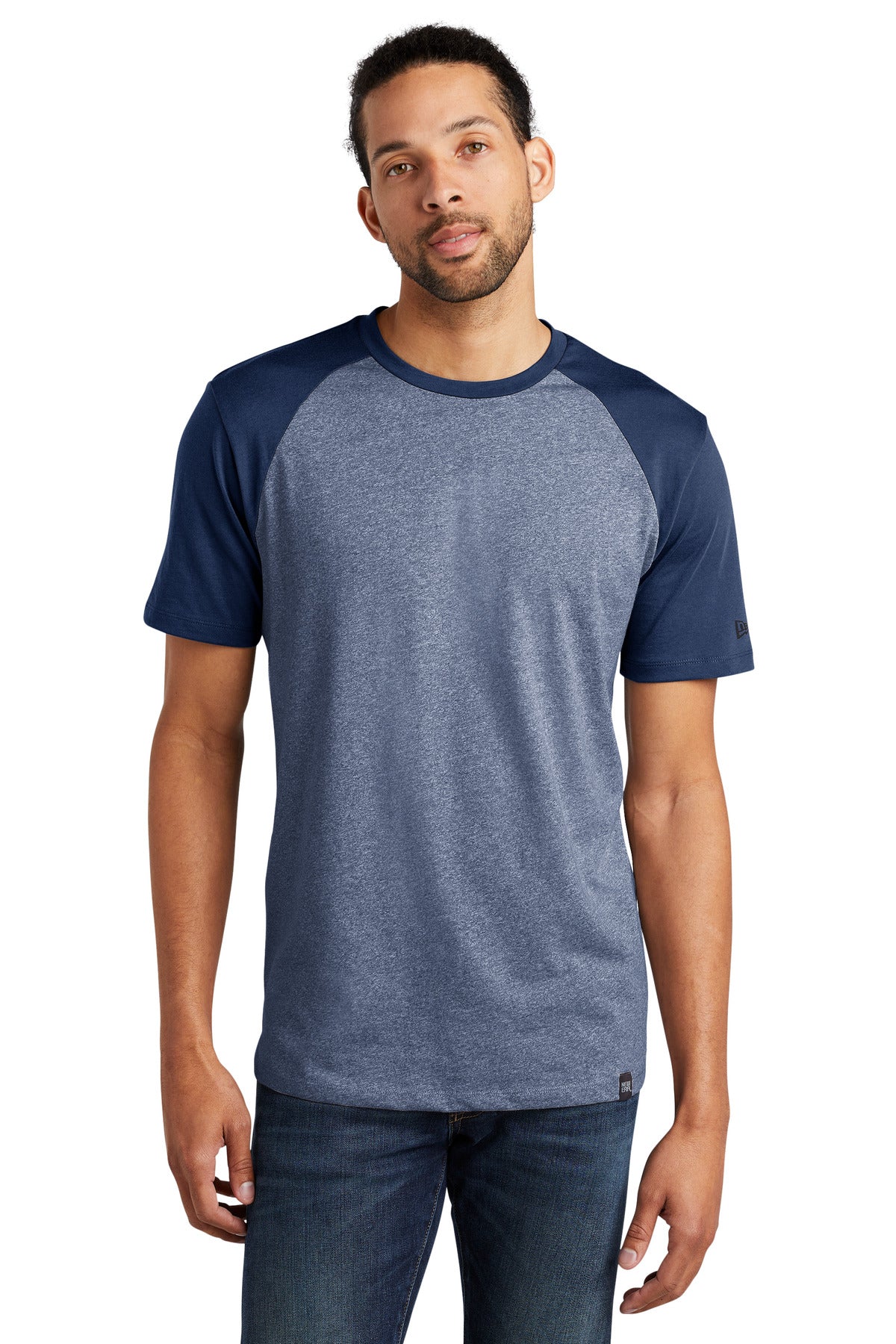 This colorblock tee fuses unbelievable softness with heritag - Dark Royal/ Dark Royal Twist