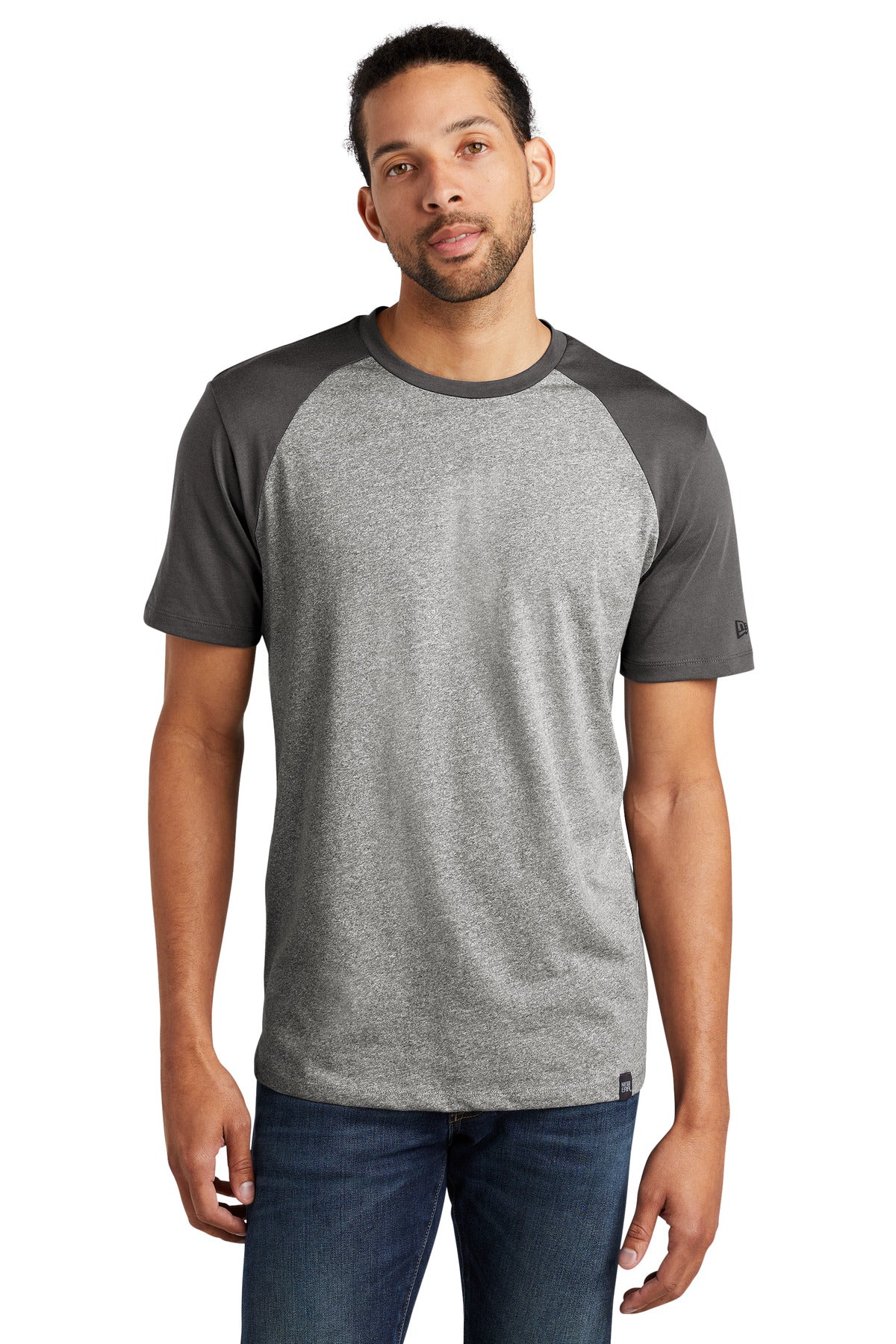 This colorblock tee fuses unbelievable softness with heritag - Graphite/ Light Graphite Twist