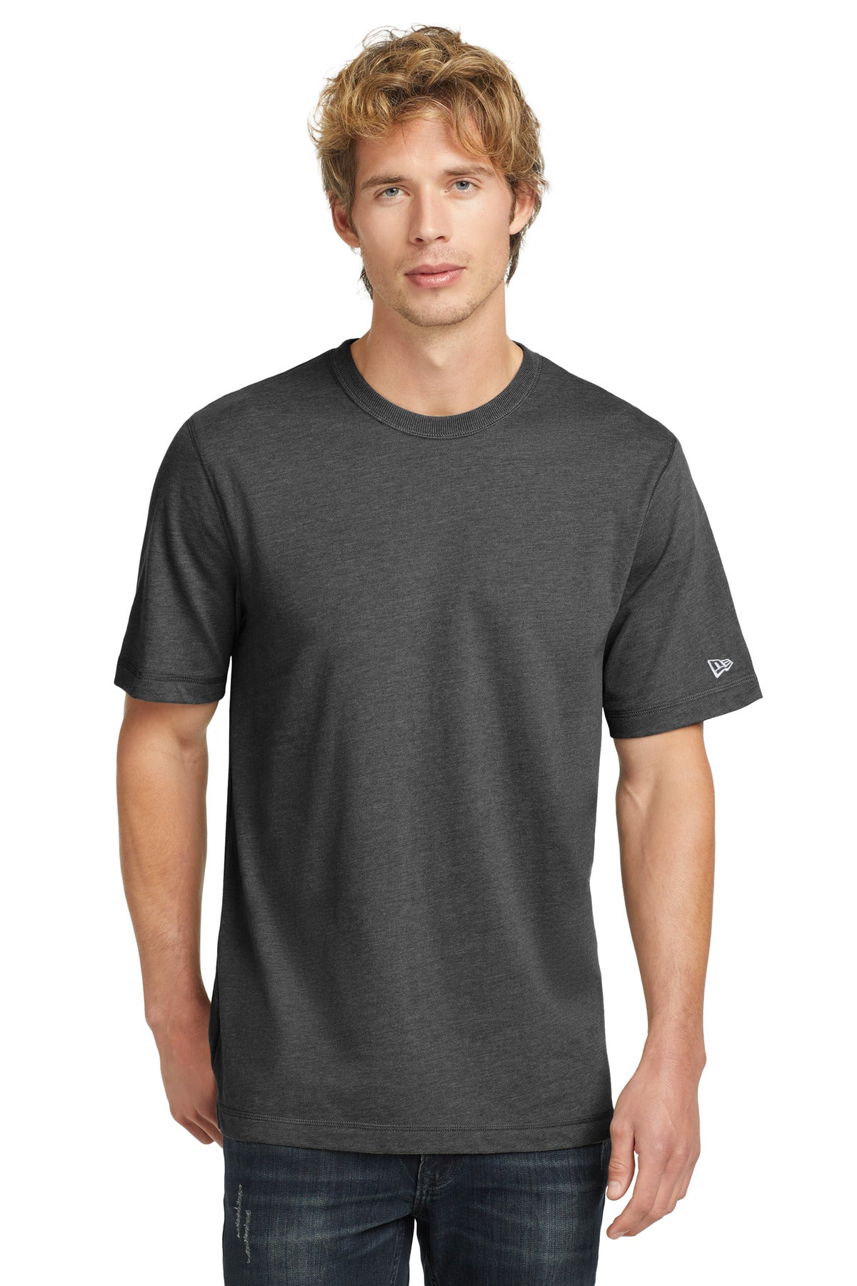 This retro-inspired tee is sueded for amazing softness and a - Black Heather