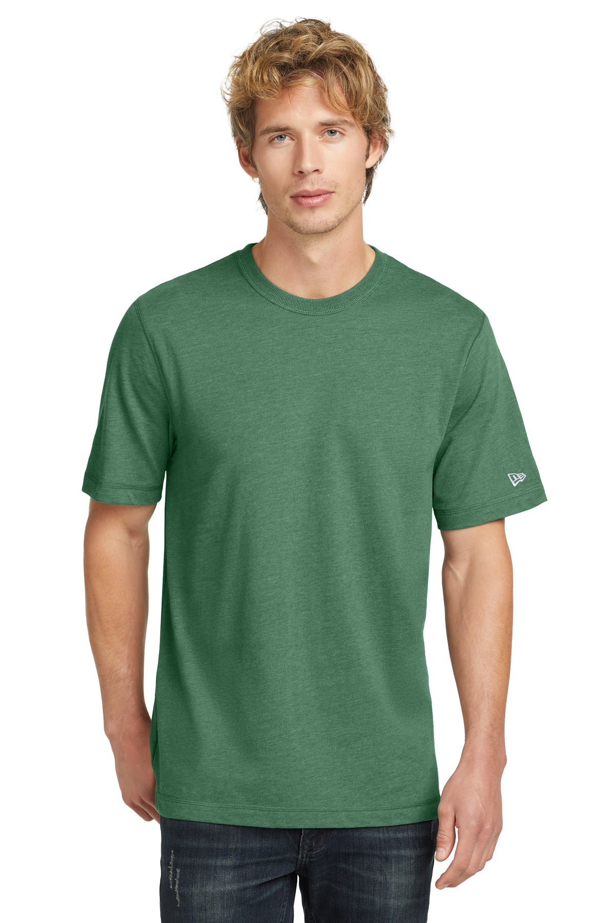 This retro-inspired tee is sueded for amazing softness and a - Dark Green Heather