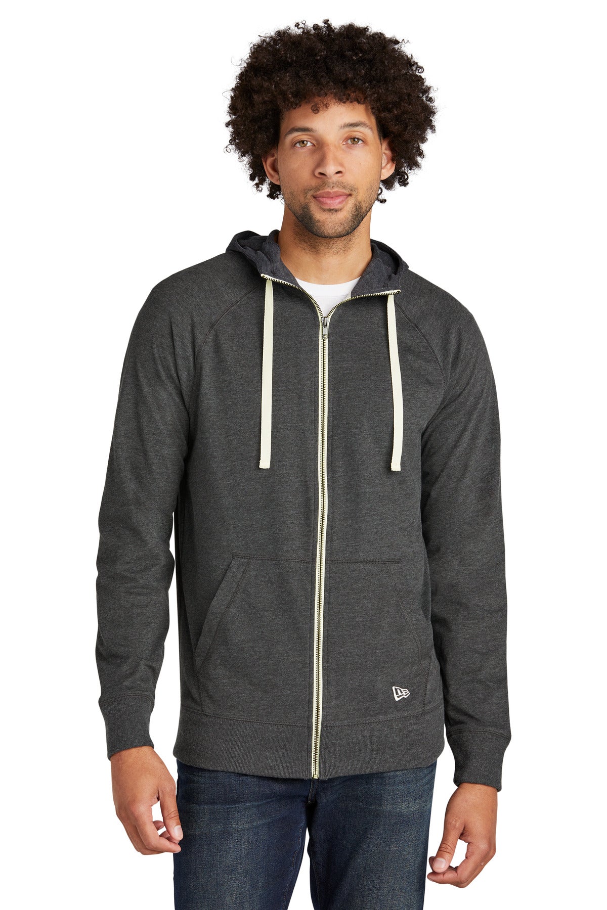 This lightweight hoodie has lived-in sueded softness and vin - Black Heather