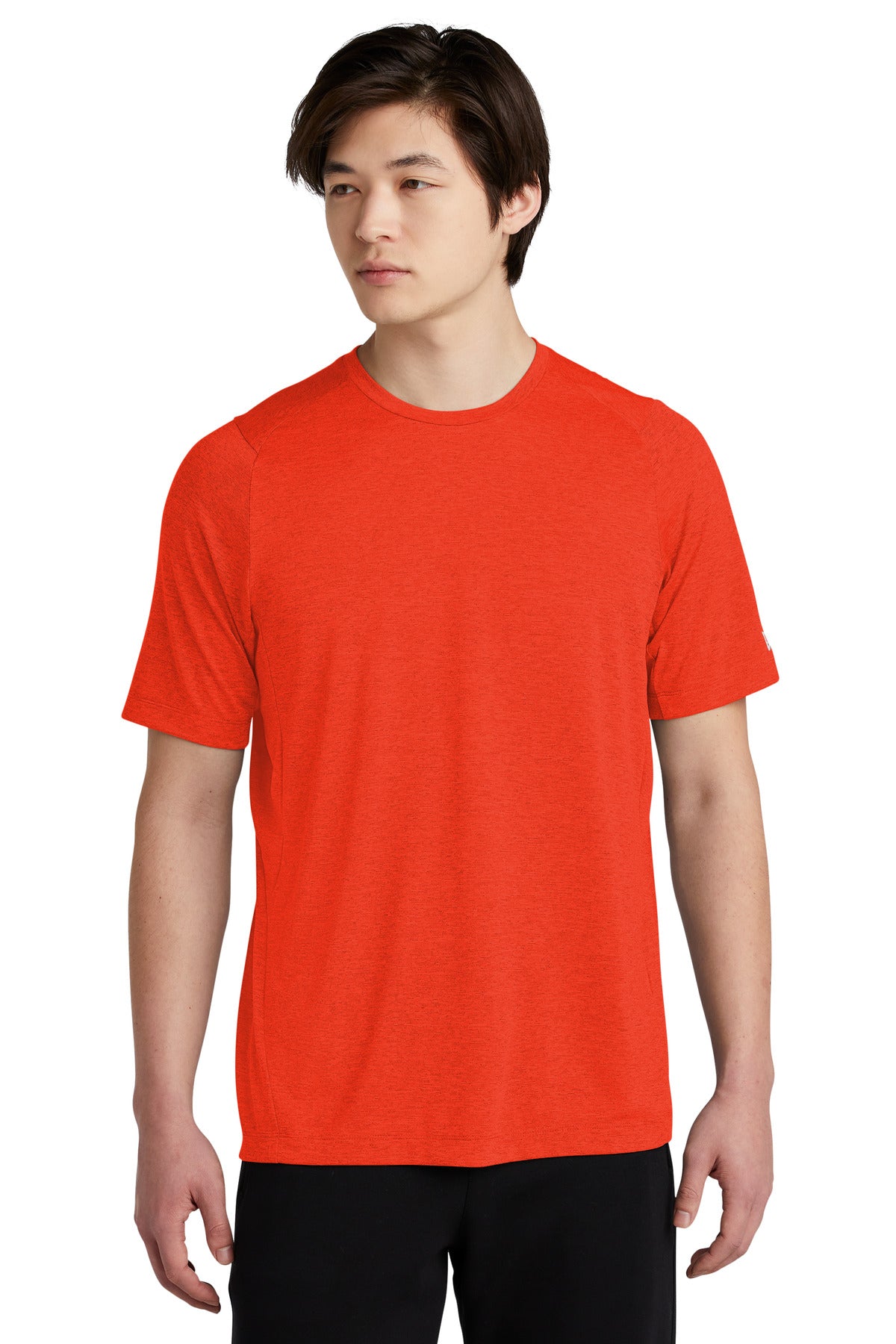 With sport-inspired good looks this tee beats moisture with  - Deep Orange Solid