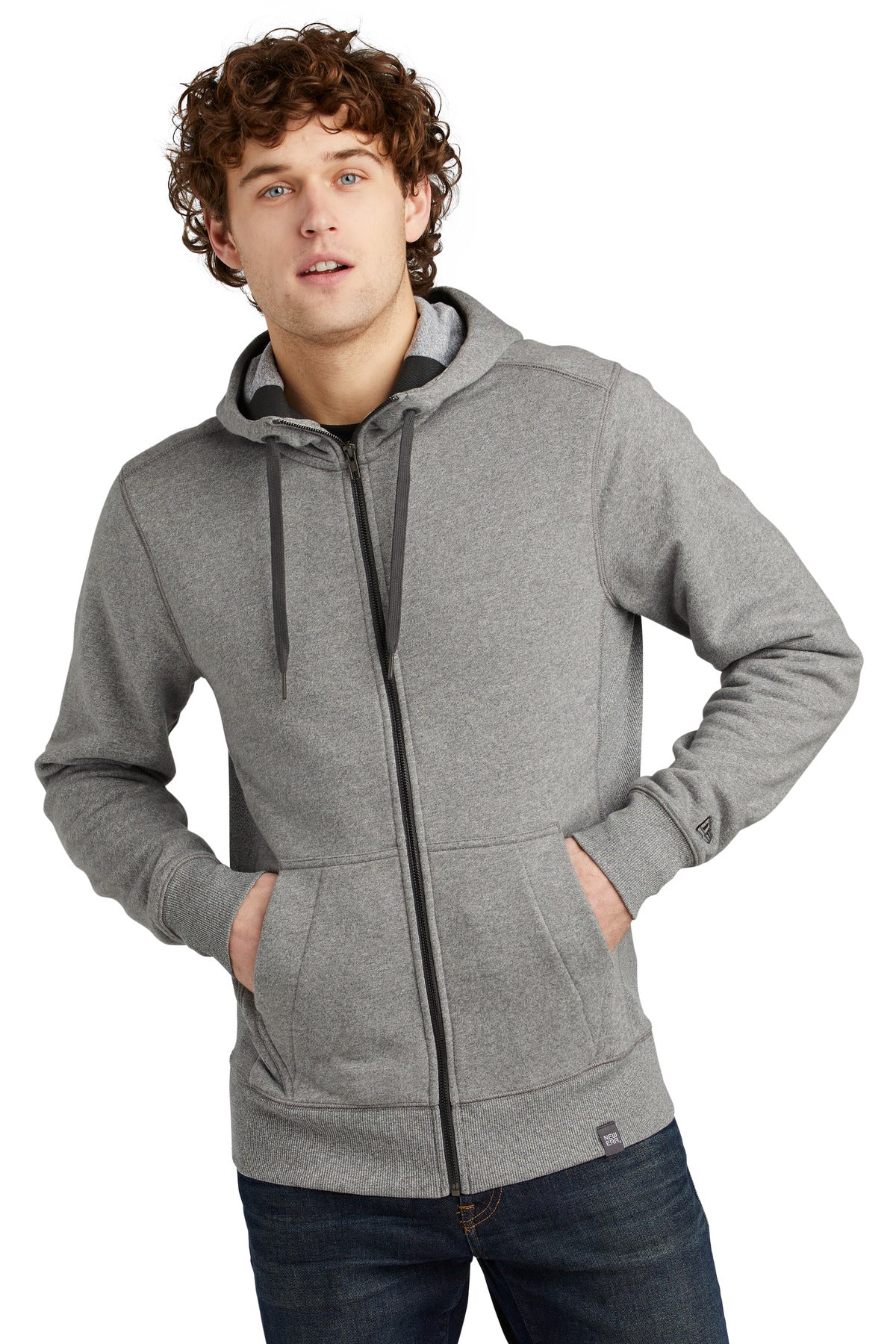 This hoodie fuses the soft feel of an old-school essential w - Light Graphite Twist