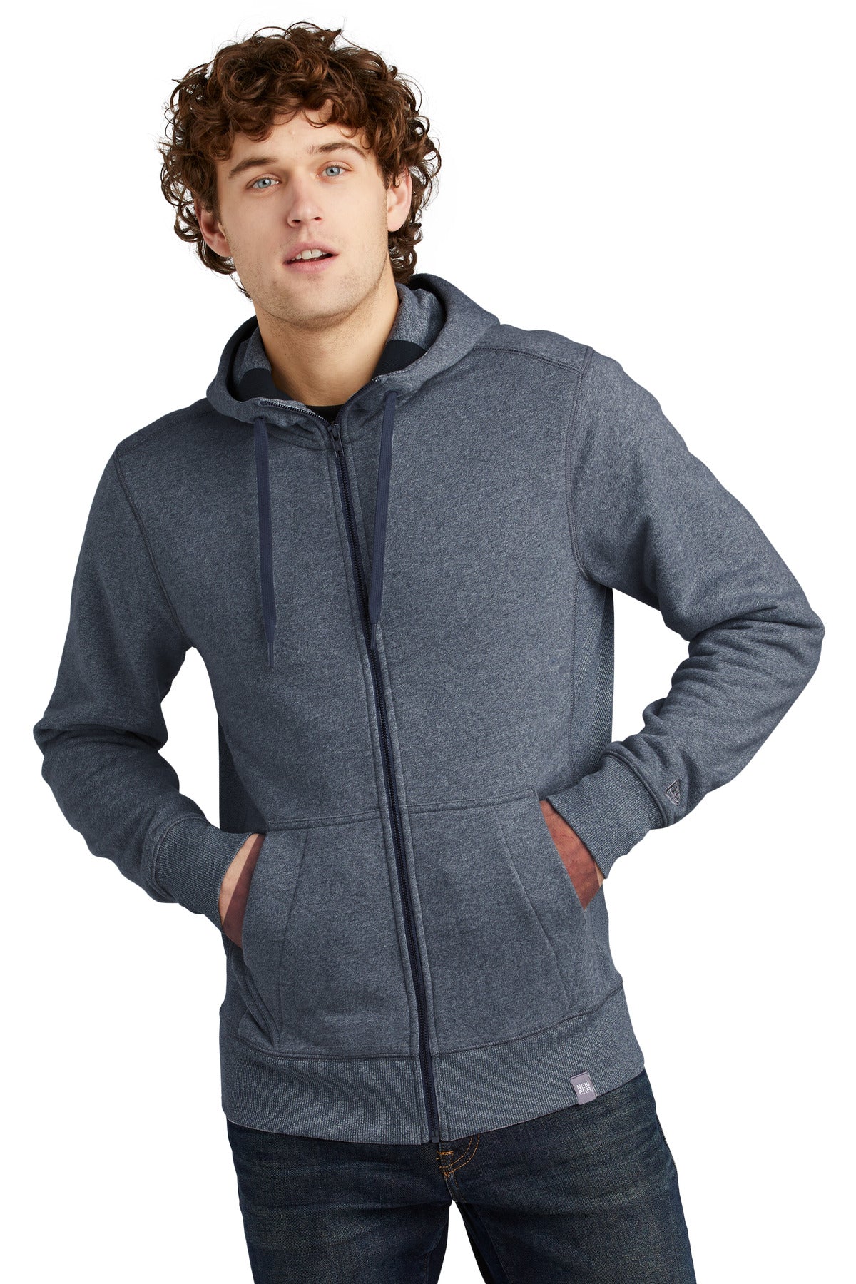 This hoodie fuses the soft feel of an old-school essential w - True Navy Twist