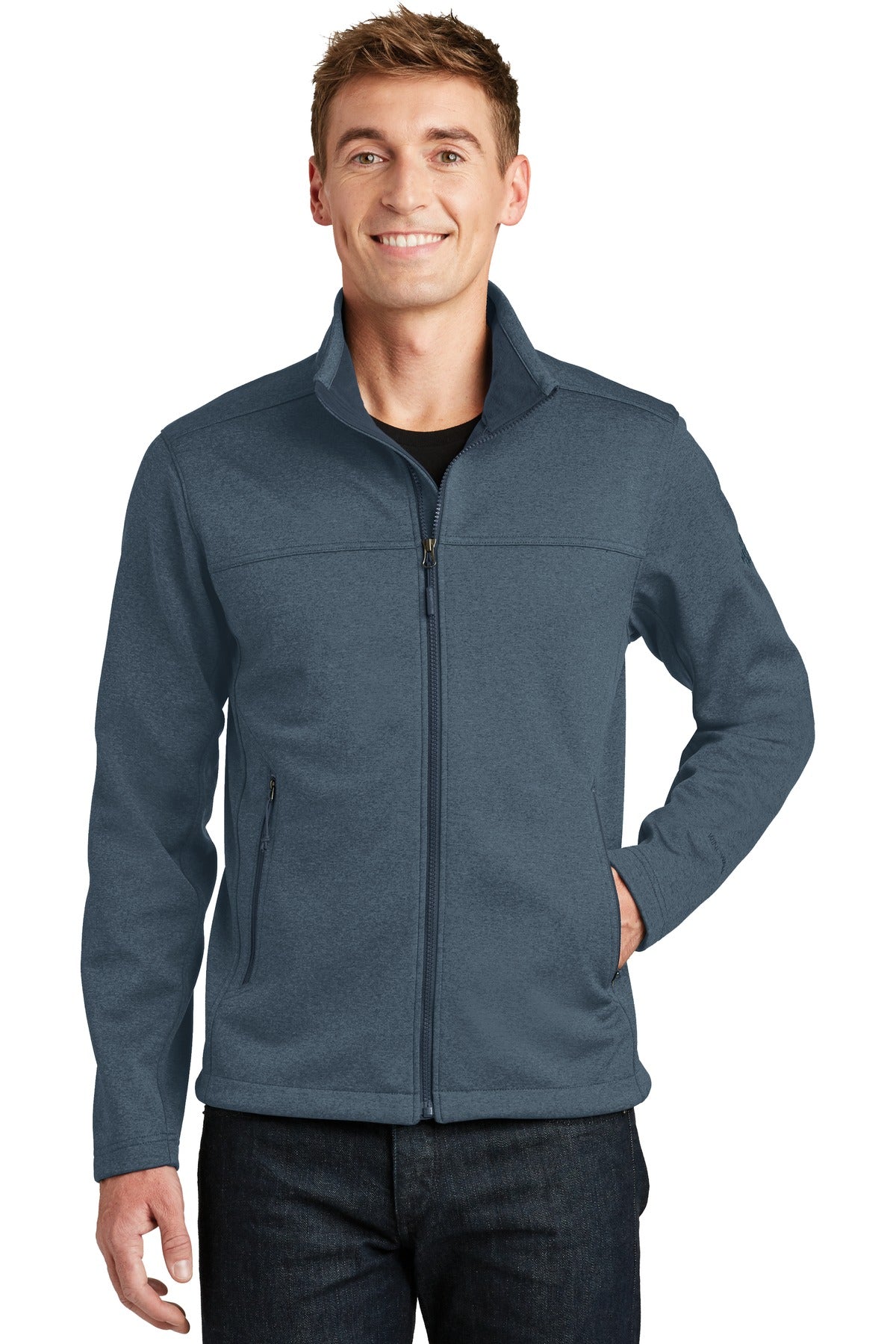 306 g/m2 WindWall  100% polyester with non-PFC DWR finish (s - Urban Navy Heather