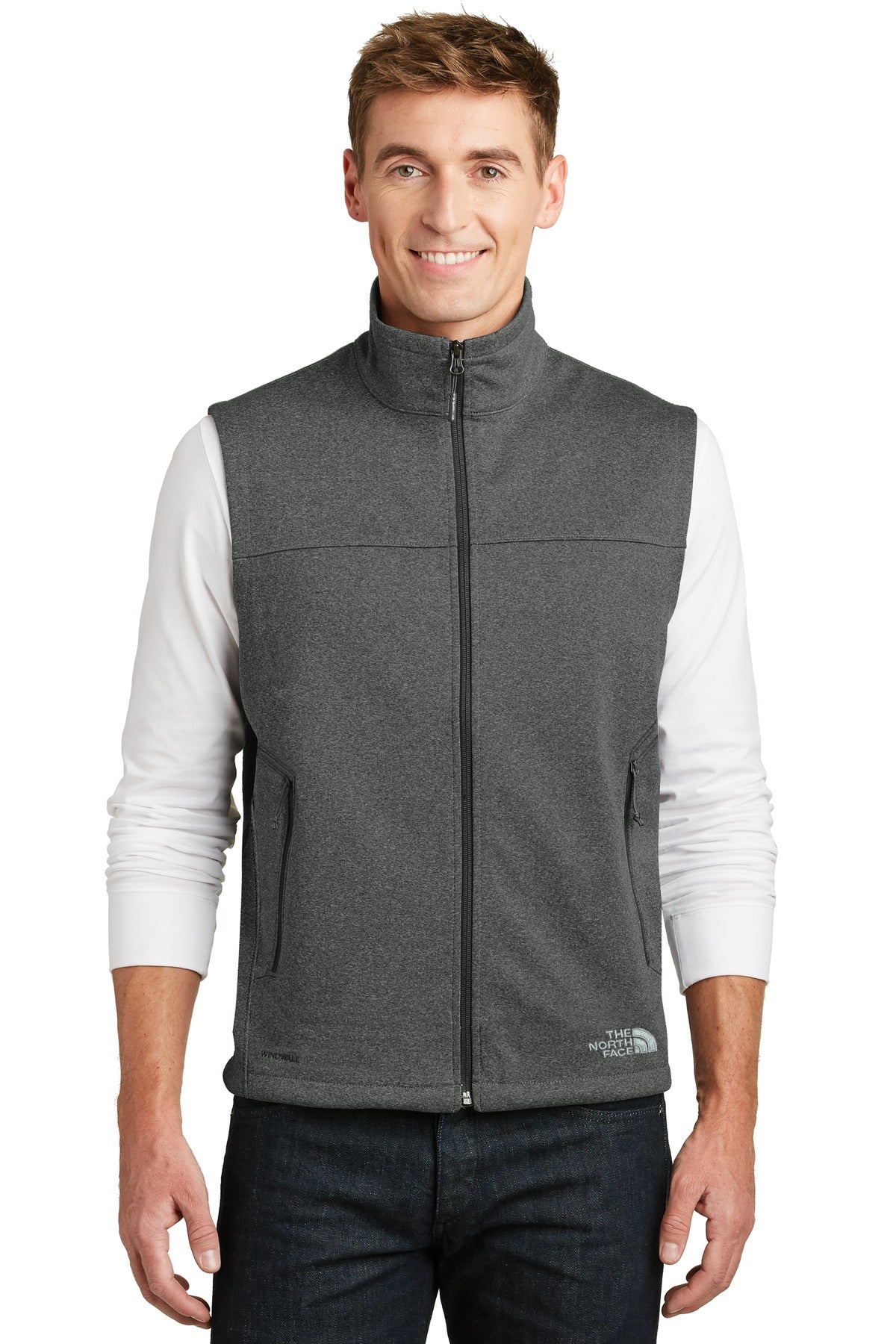 306 g/m2 WindWall  100% recycled post-consumer polyester wit - TNF Dark Grey Heather