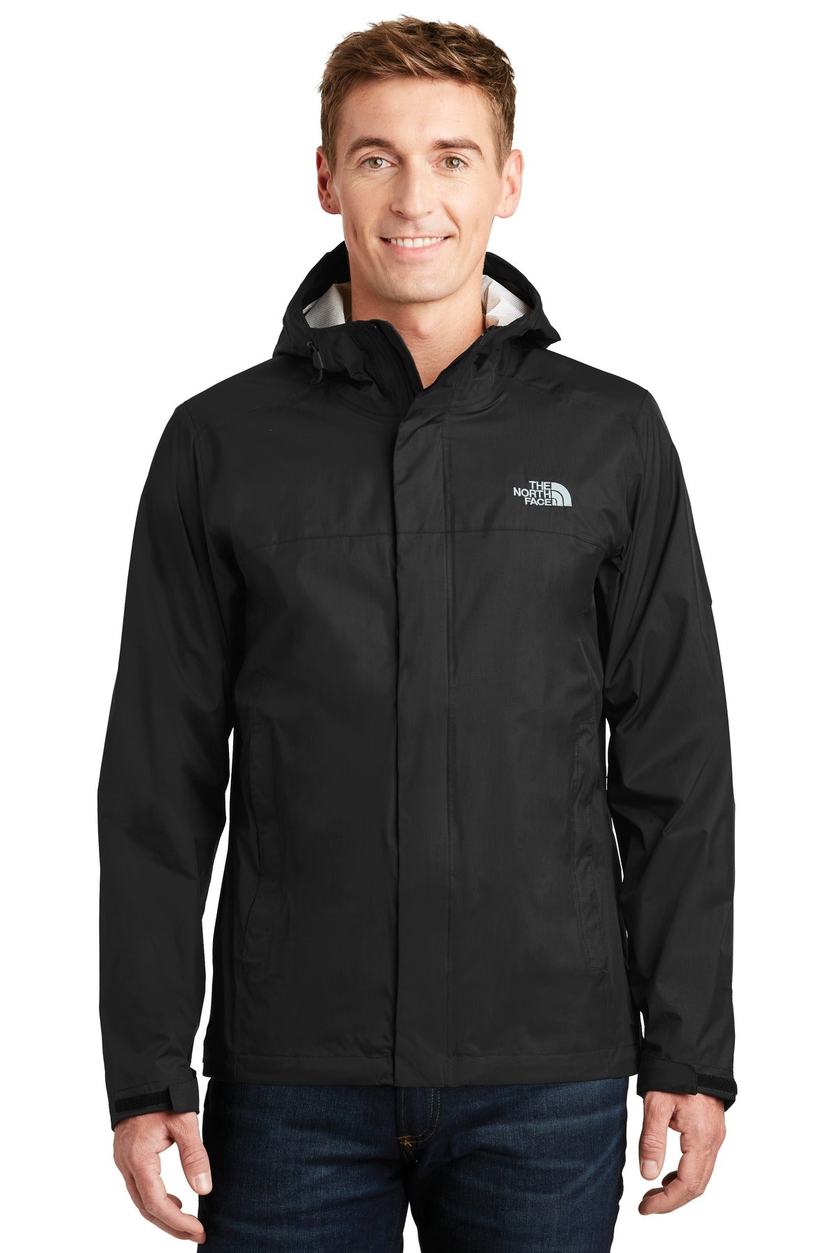 40D 77 g/m2 DryVent2.5L 100% recycled nylon ripstop with non - TNF Black