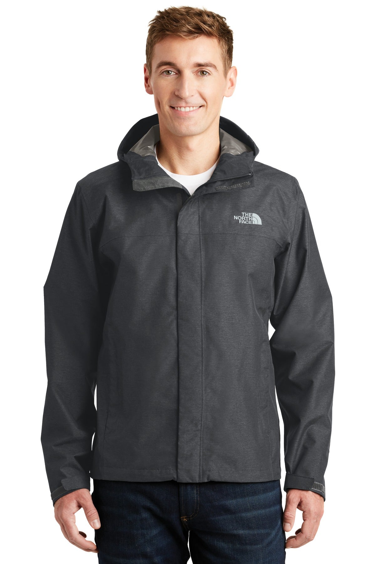 40D 77 g/m2 DryVent2.5L 100% recycled nylon ripstop with non - TNF Dark Grey Heather