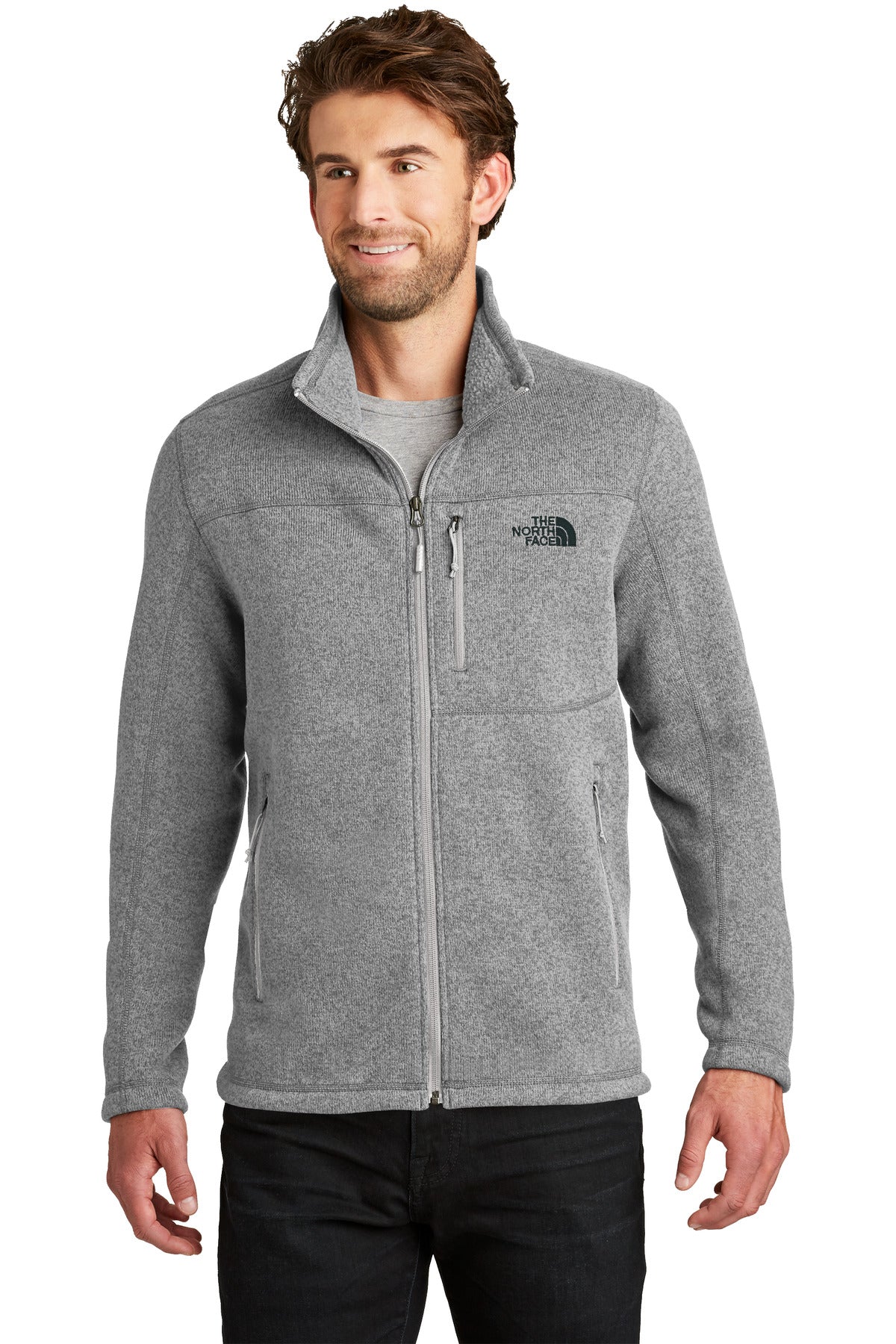 A soft heathered tone adds casual appeal to the heavyweight  - TNF Medium Grey Heather