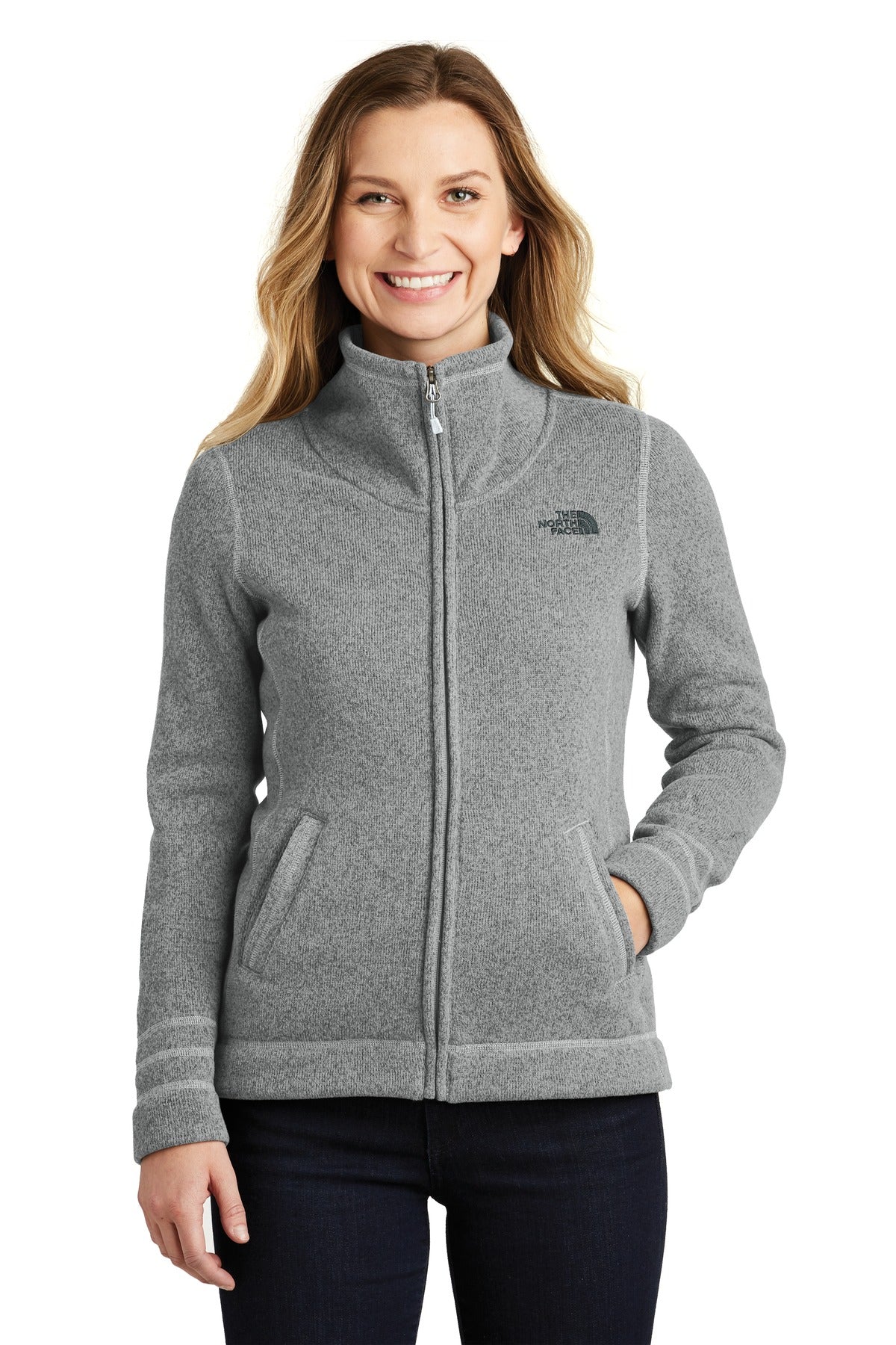 A soft heathered tone adds casual appeal to the heavyweight  - TNF Medium Grey Heather