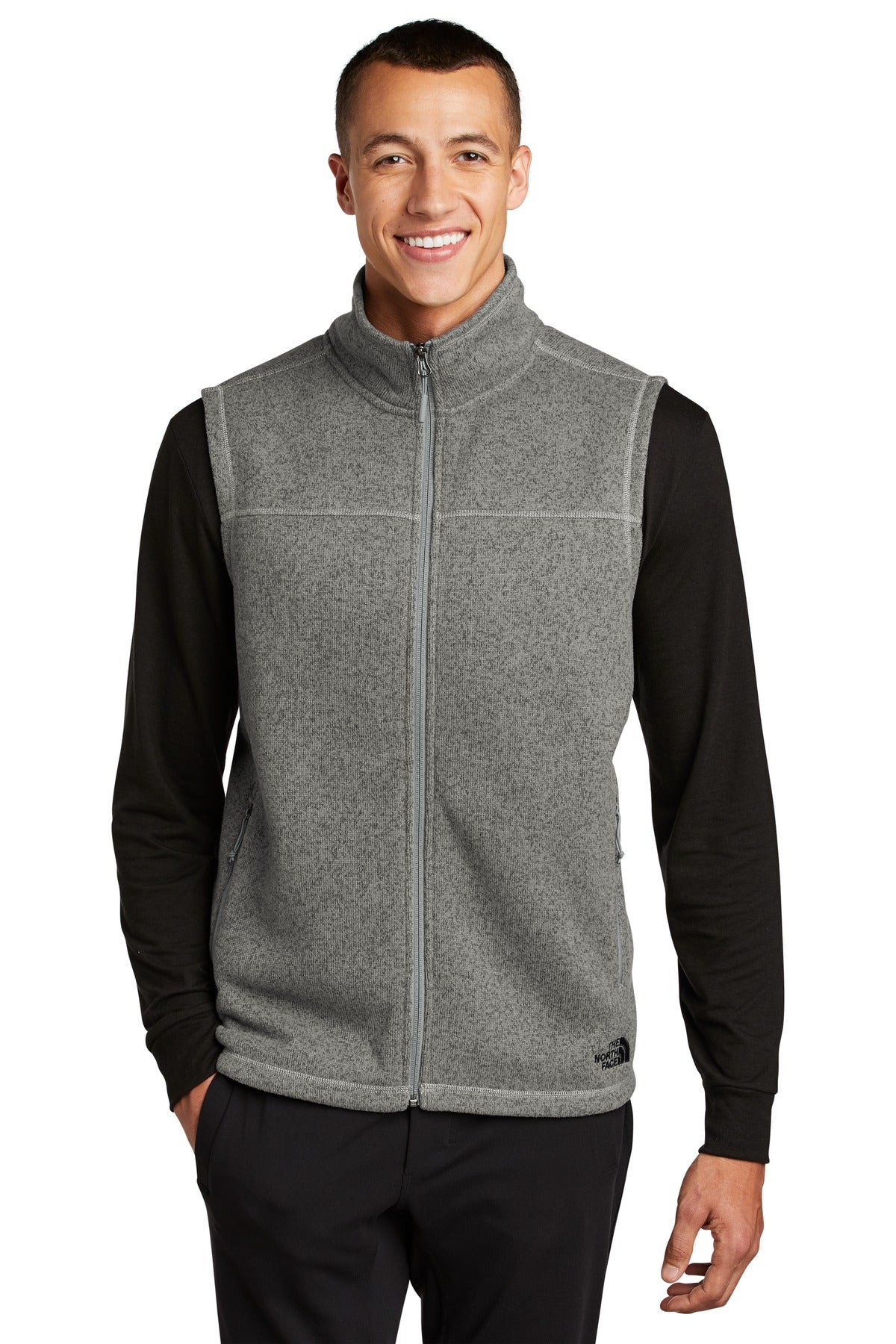 Stay warm on cool-weather days with this heavyweight sweater - TNF Medium Grey Heather