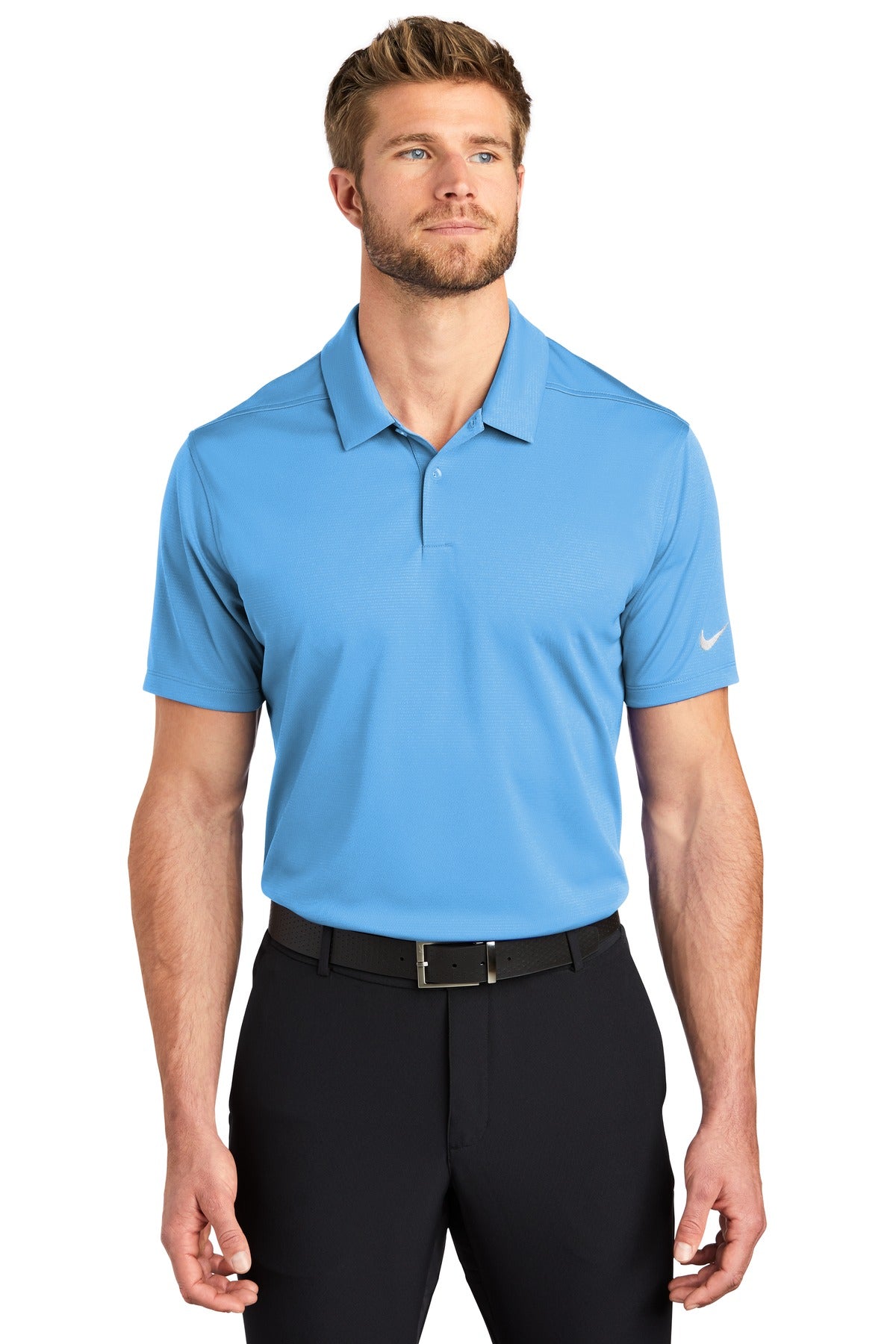 A no-nonsense look for any occasion this must-have polo is b - University Blue