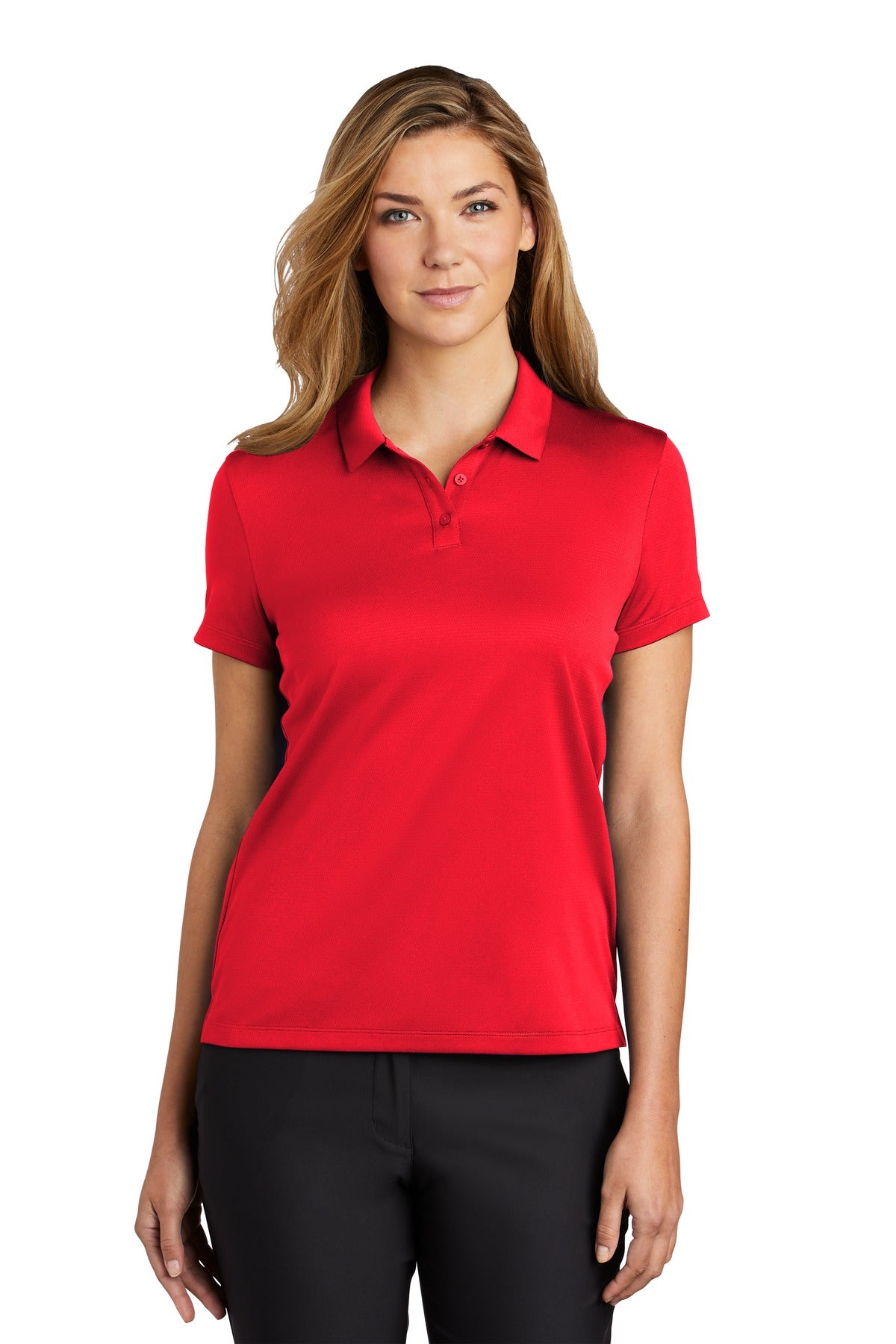 A no-nonsense look for any occasion this must-have polo is b - University Red