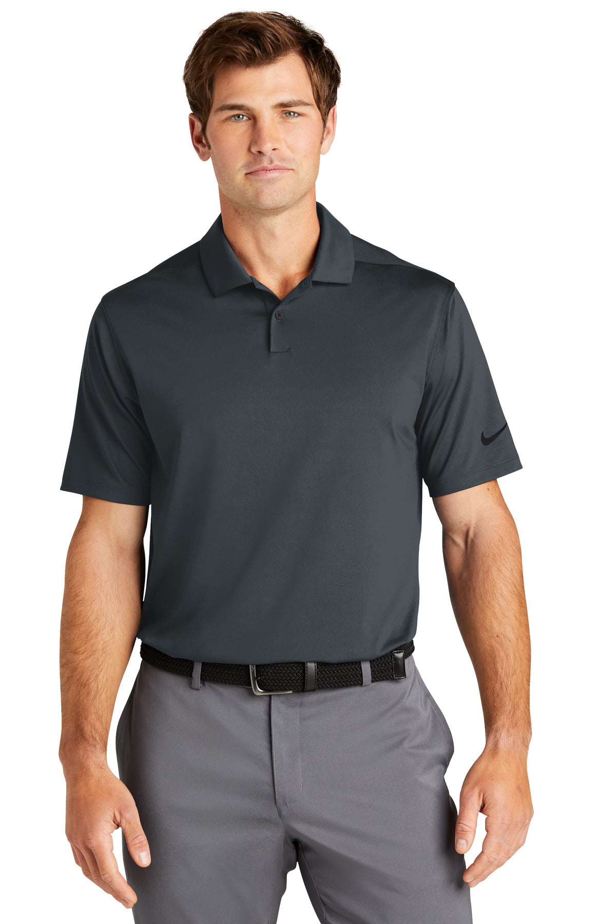 Available in solids and heathers this polished polo brings a - Anthracite