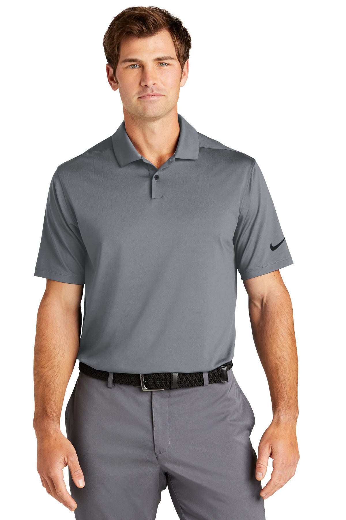 Available in solids and heathers this polished polo brings a - Cool Grey