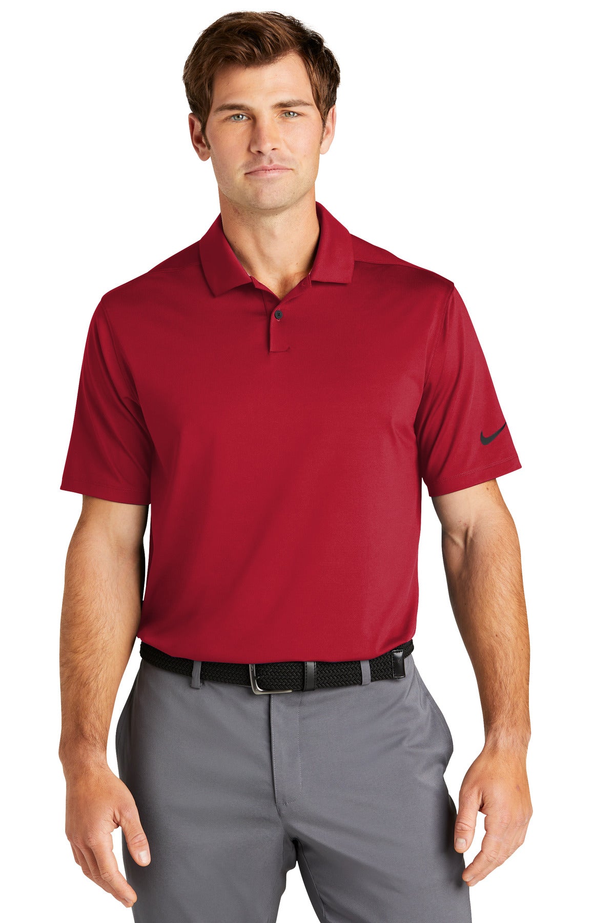 Available in solids and heathers this polished polo brings a - Gym Red