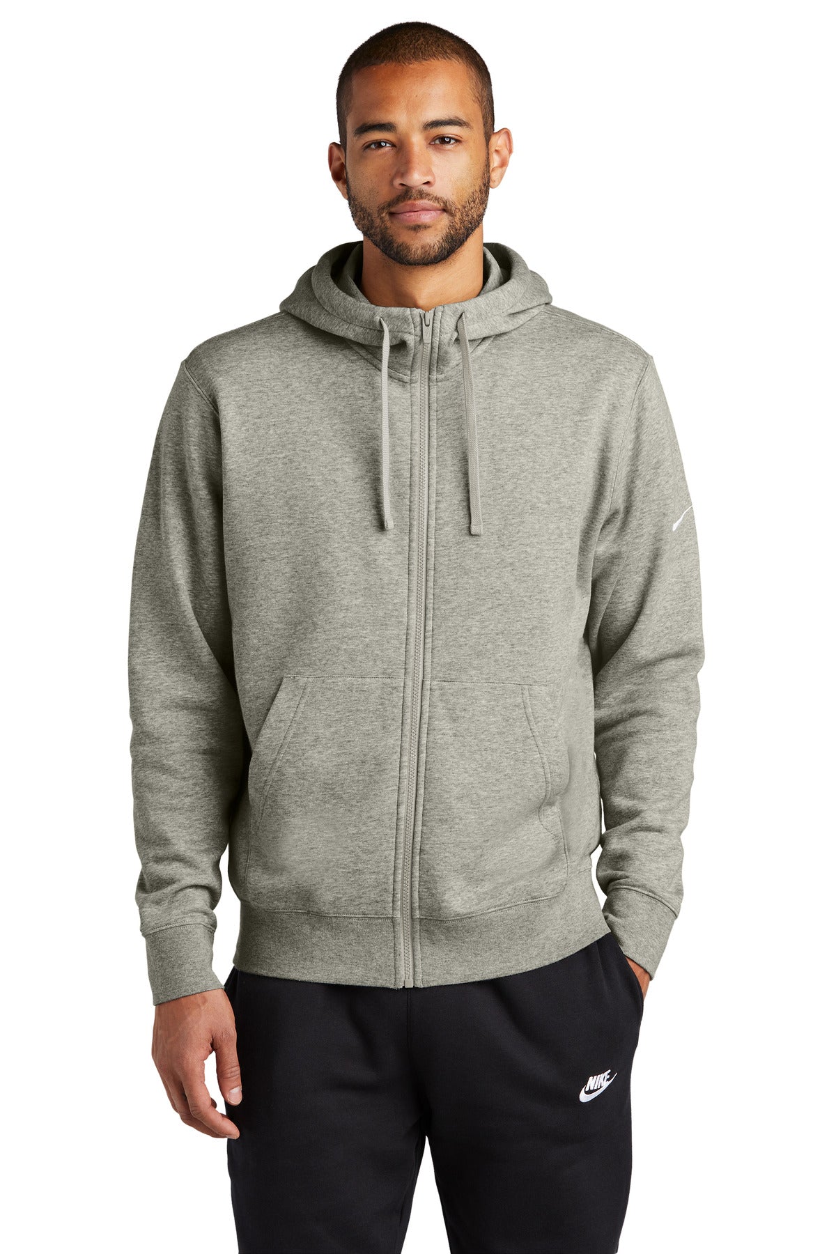 This brushed-back fleece hoodie is where comfort meets stree - Dark Grey Heather