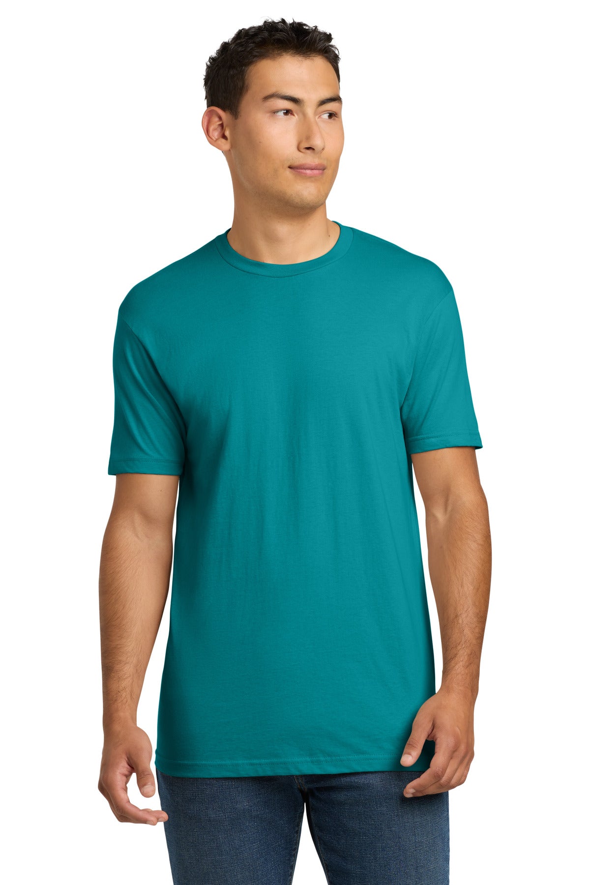 4.3-ounce 100% combed ring spun cotton 32 singles 90/10 comb - Teal