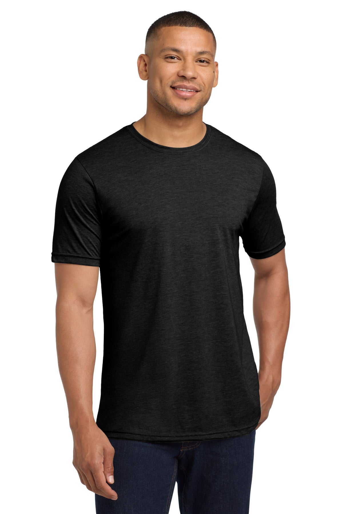 3.5-ounce 65/35 poly/combed ring spun cotton 40 singlesSolid - Black